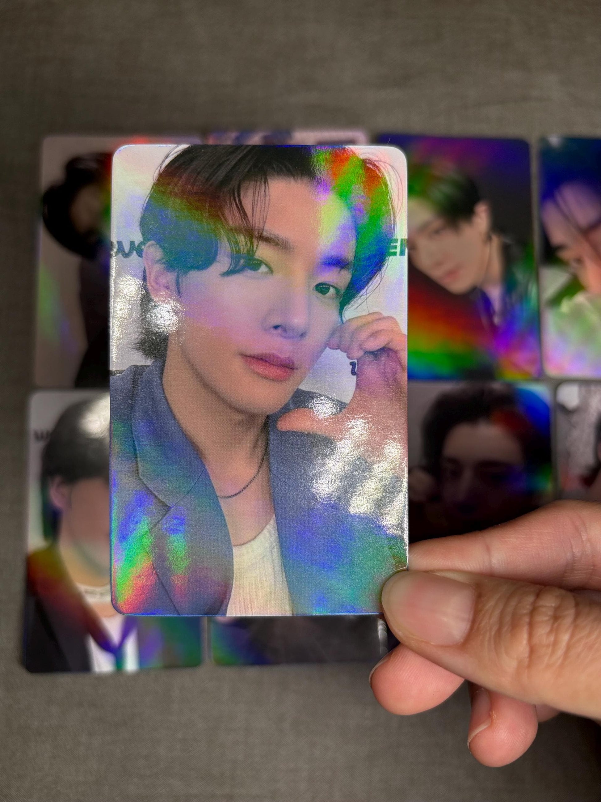 Jake 50pc/set laser cards enhypen Kpop boy group merch lomo photocards