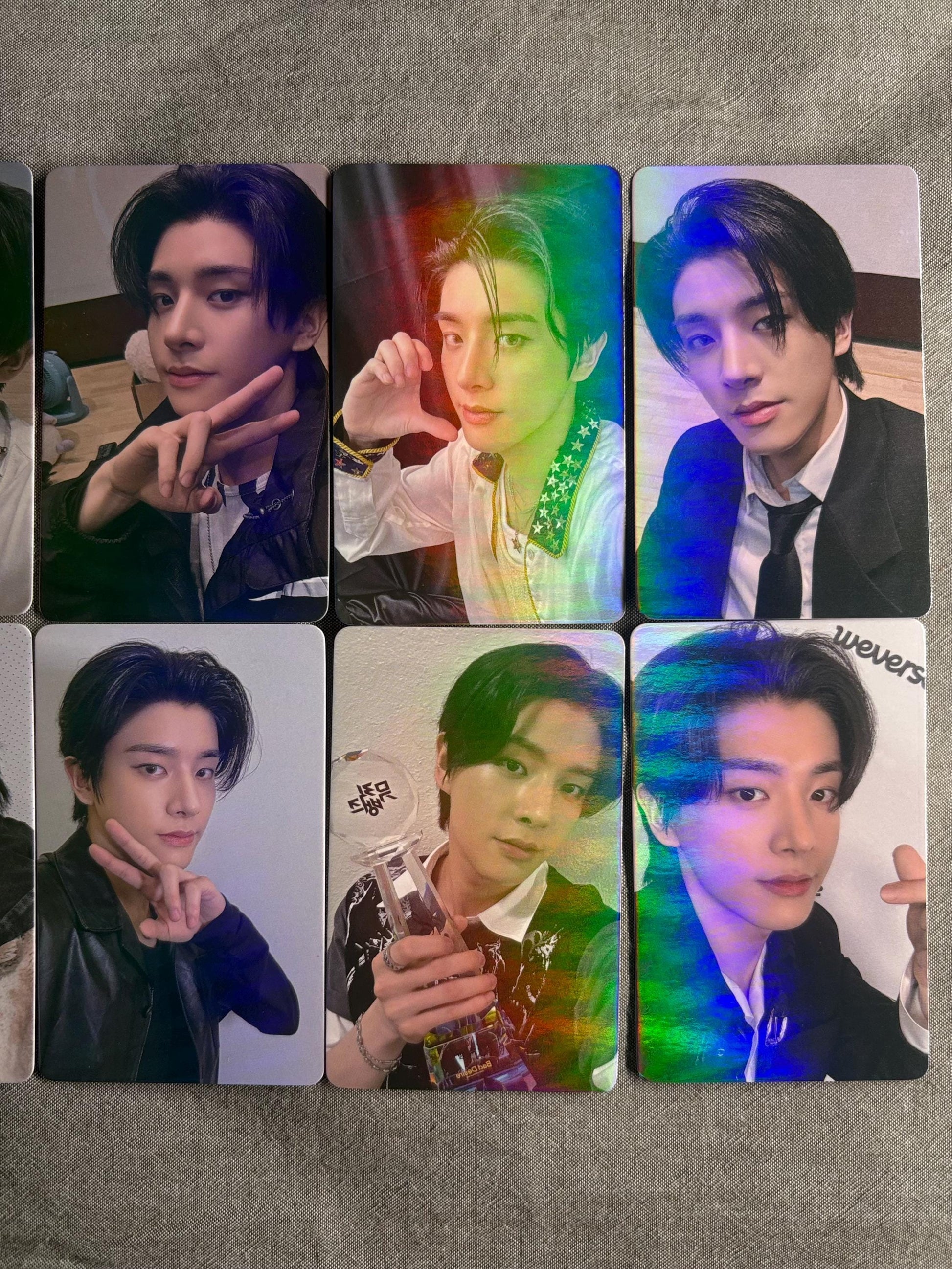 Jake 50pc/set laser cards enhypen Kpop boy group merch lomo photocards