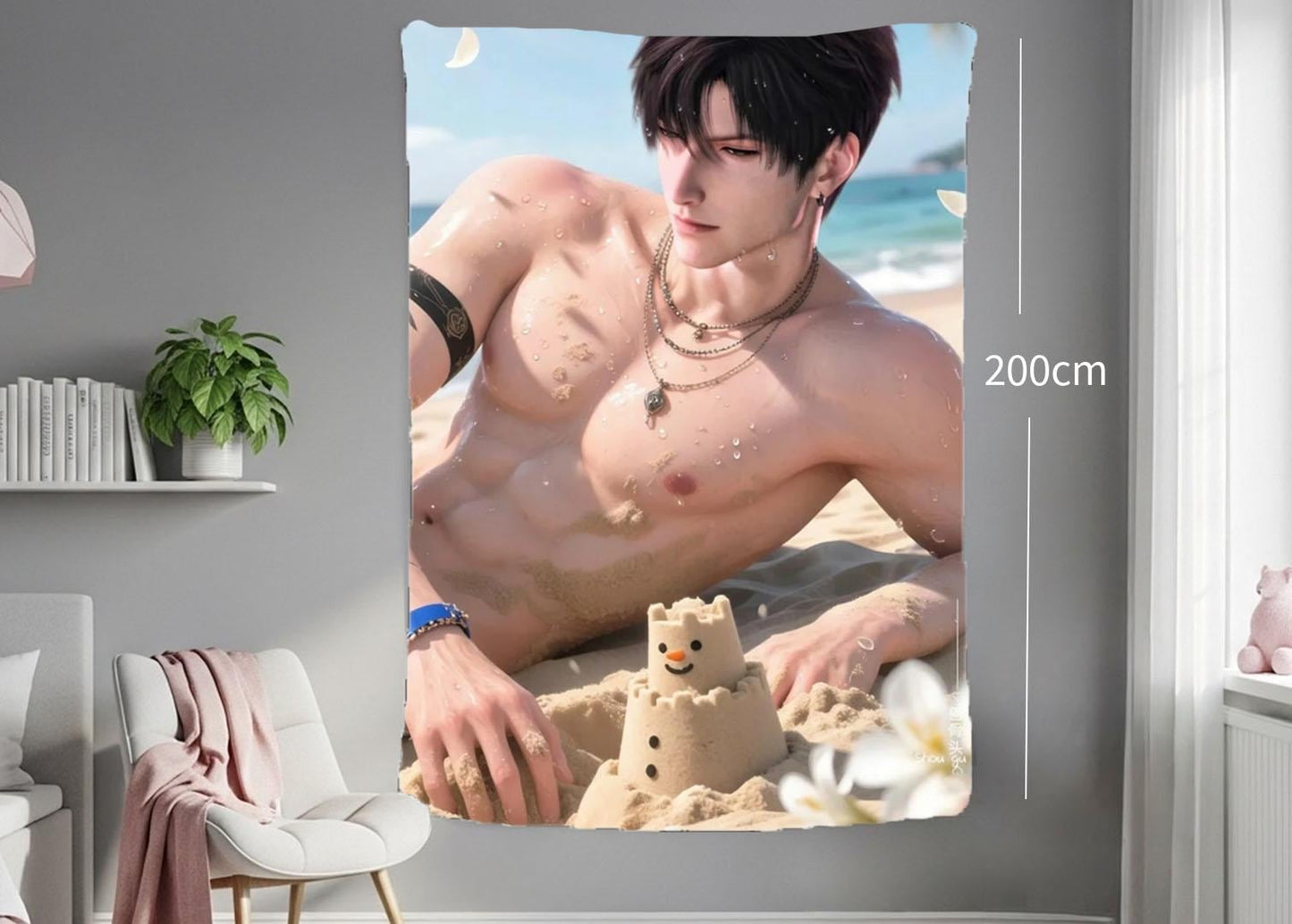 Zayne Hanging Tapestry | Love and Deepspace | Personalized Wall Art | Made to Order | Polyester Fabric | Ship Flag Banner