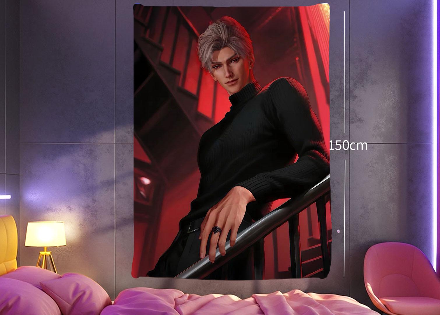 Sylus Hanging Tapestry | Love and Deepspace | Personalized Wall Art | Polyester Fabric | Ship Flag Banner