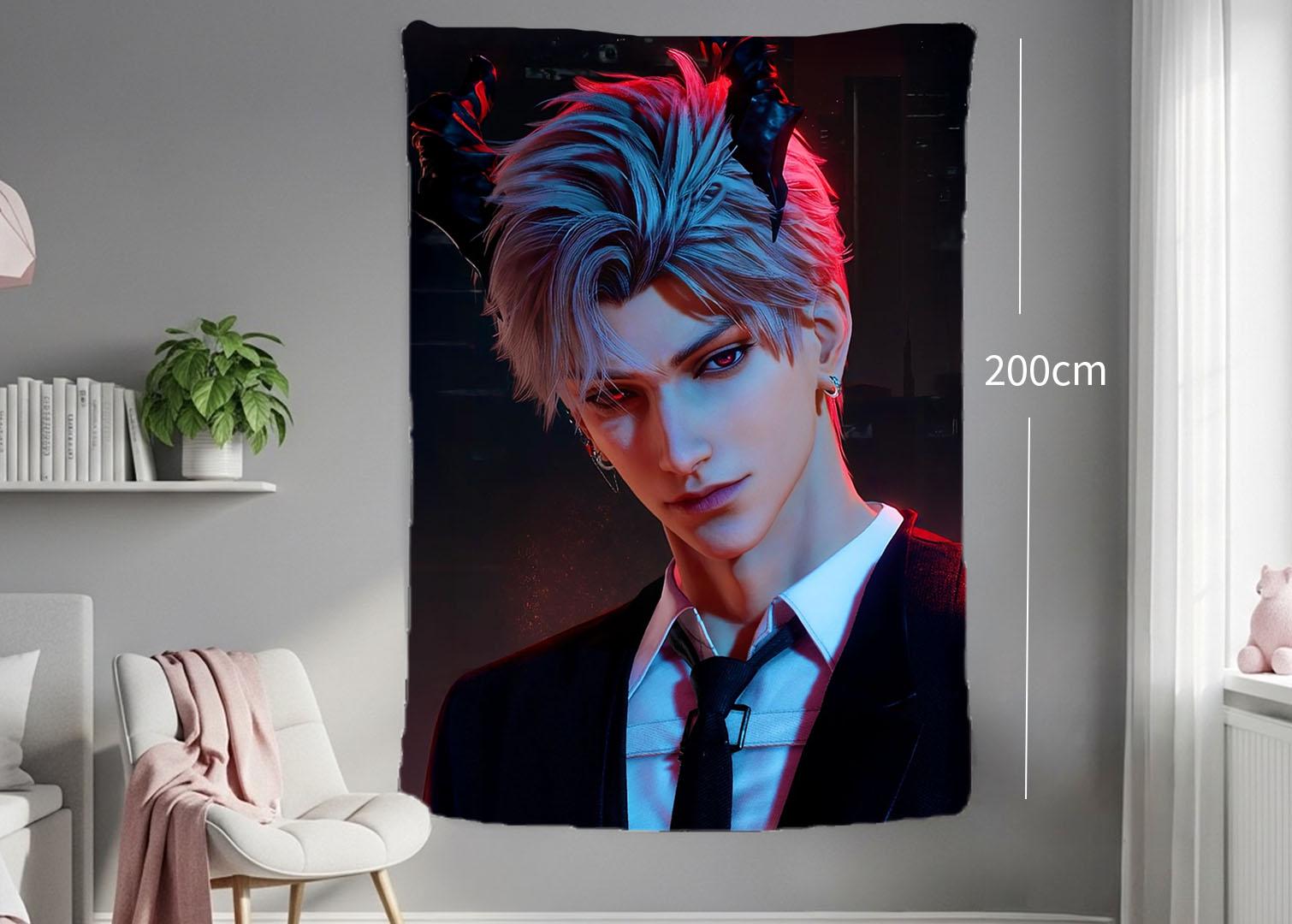 Sylus Hanging Tapestry | Love and Deepspace | Personalized Wall Art | Polyester Fabric | Ship Flag Banner