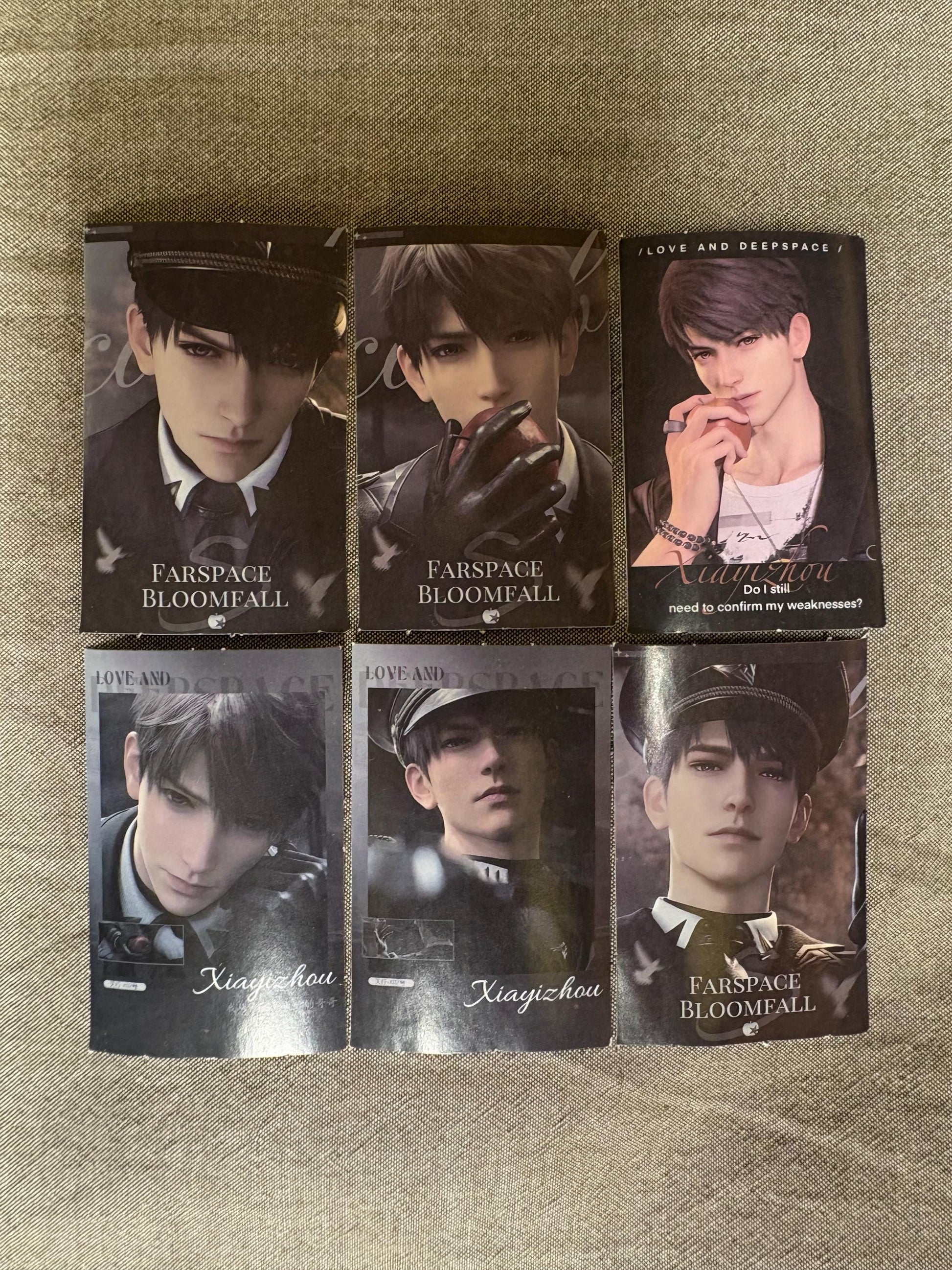 Love and Deepspace Caleb Stickers: 52-Piece Gamer Ita Bag Set