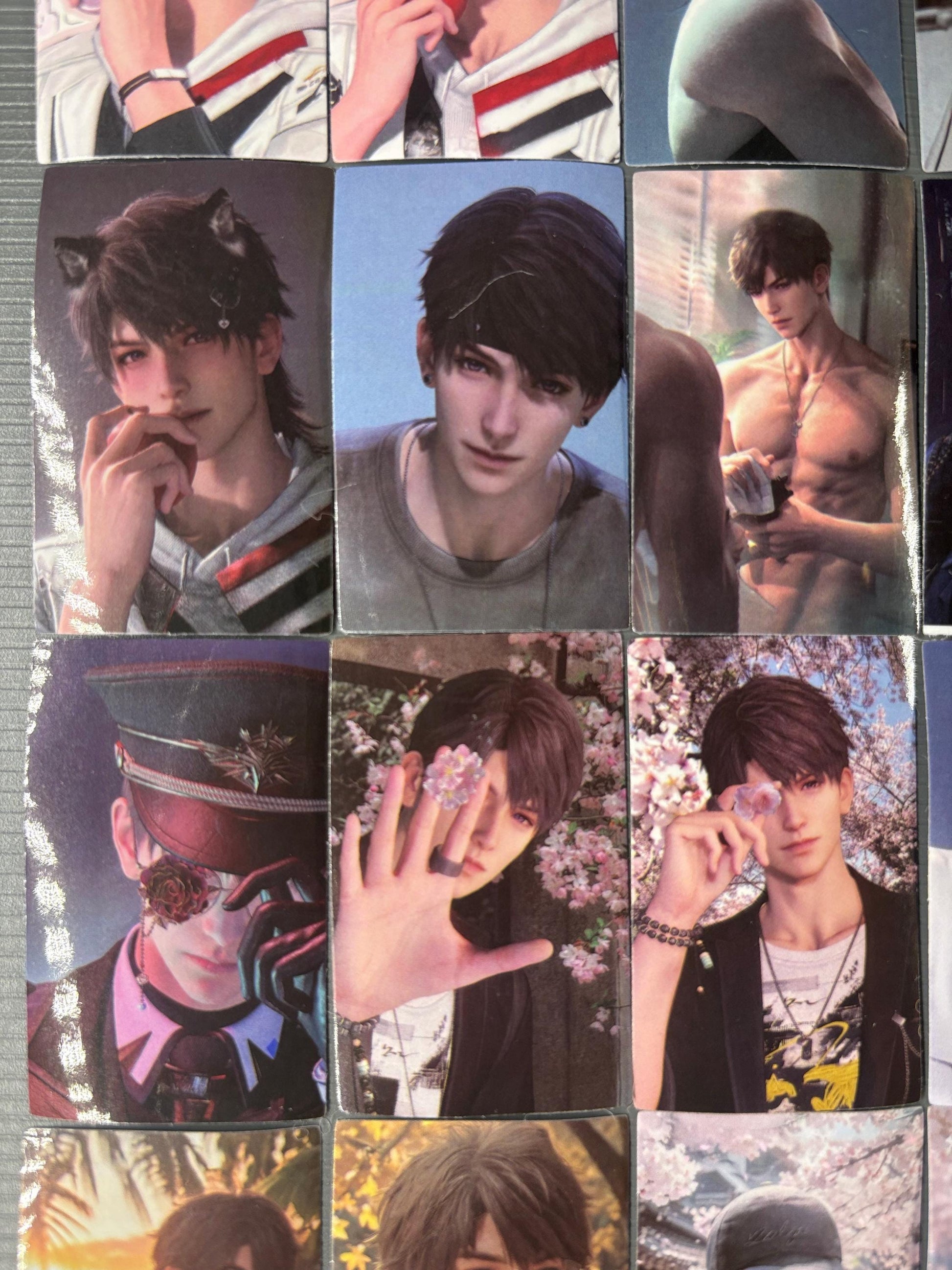 Love and Deepspace Caleb Stickers: 52-Piece Gamer Ita Bag Set