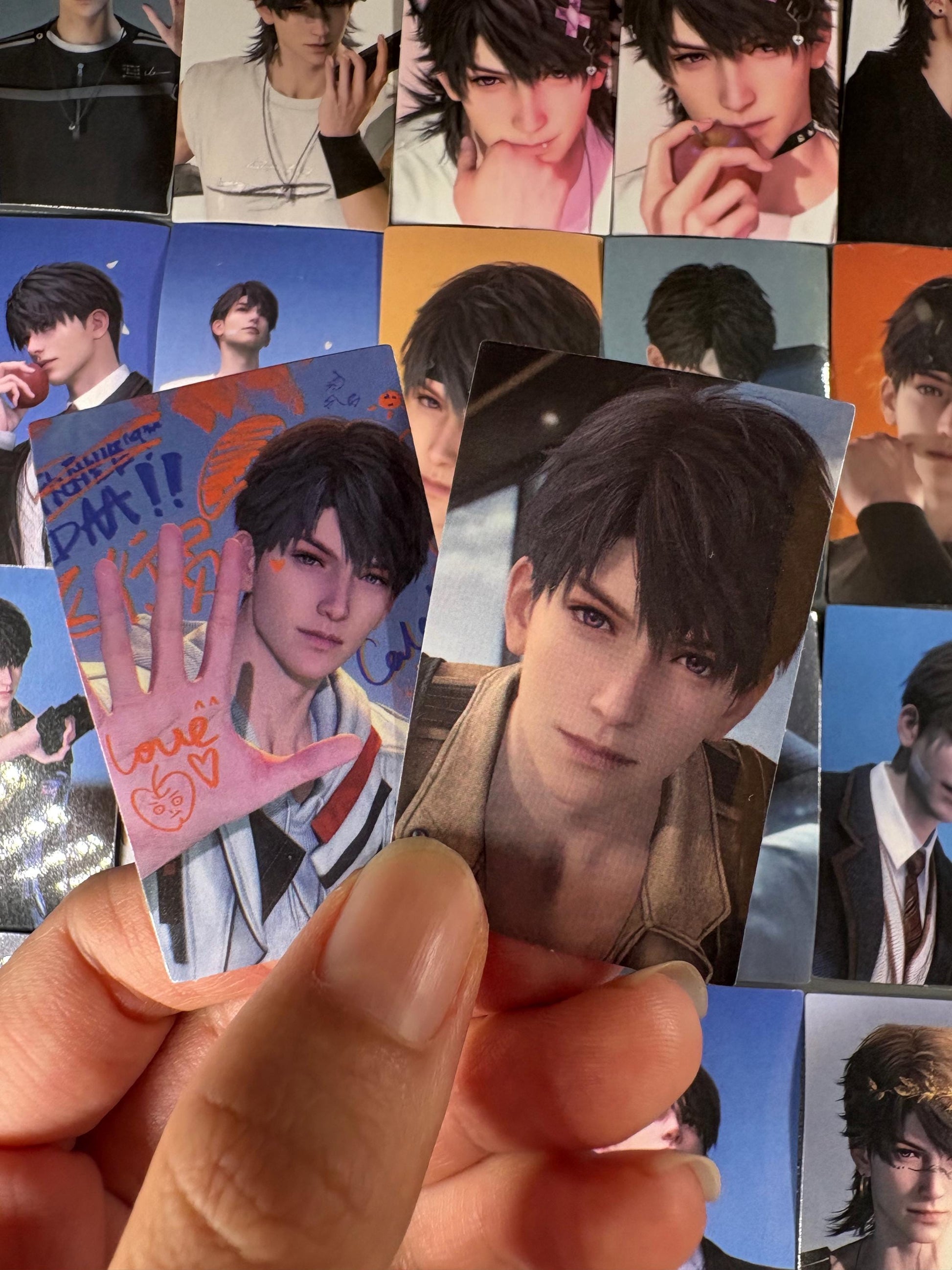 Love and Deepspace Caleb Stickers: 52-Piece Gamer Ita Bag Set