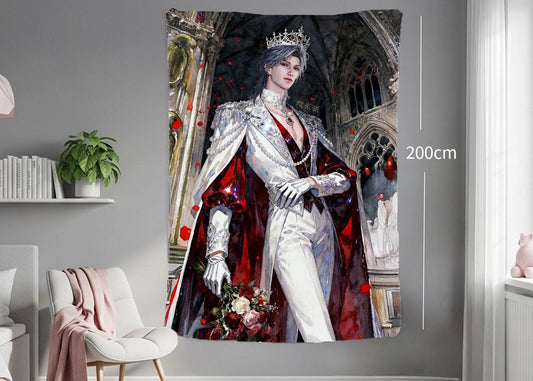 Sylus Hanging Tapestry | Love and Deepspace | Personalized Wall Art | Polyester Fabric | Ship Flag Banner