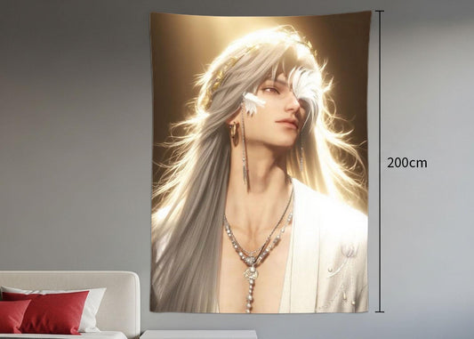 Sylus Hanging Tapestry | Love and Deepspace | Personalized Wall Art | Polyester Fabric | Ship Flag Banner