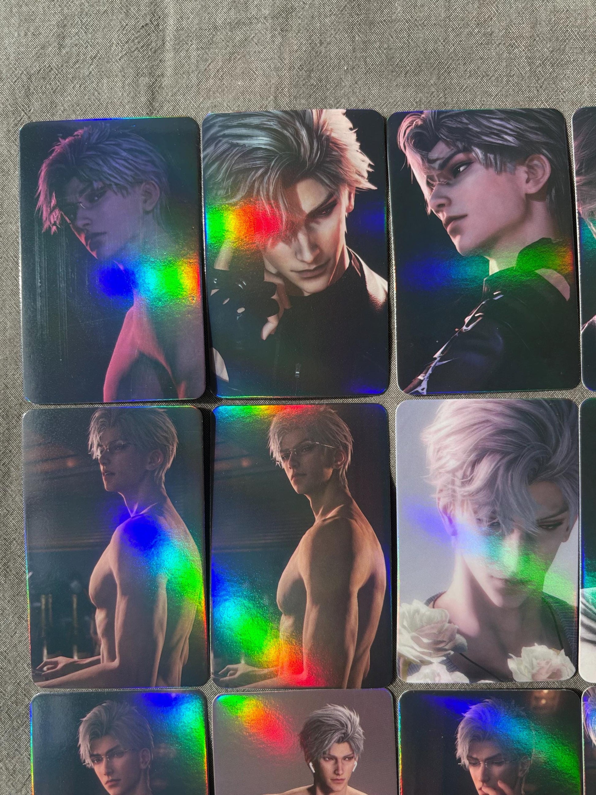 50pcs/set Sylus holographic cards! Love and Deepspace LaDS lomo Caleb Otome gamer gift