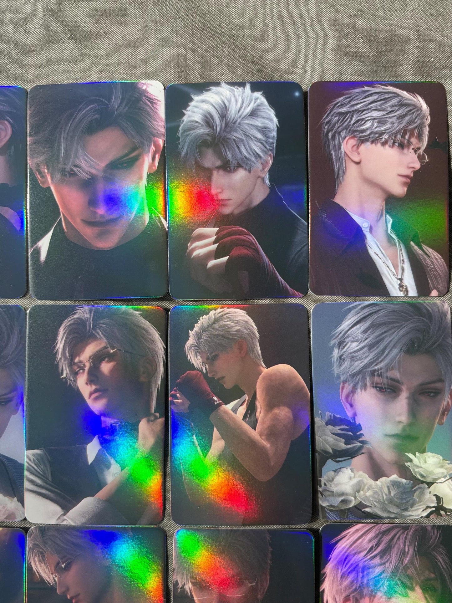 50pcs/set Sylus holographic cards! Love and Deepspace LaDS lomo Caleb Otome gamer gift