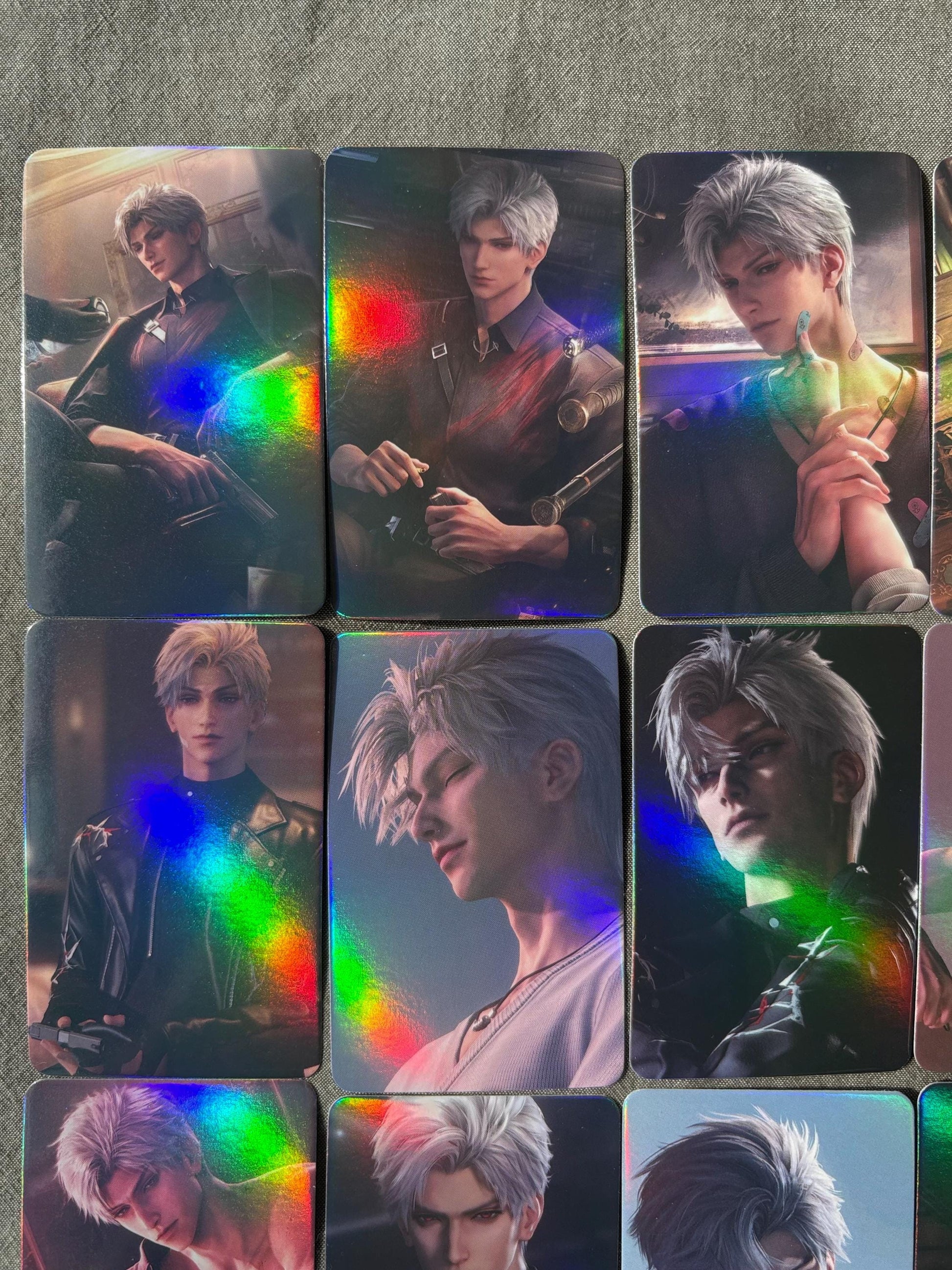50pcs/set Sylus holographic cards! Love and Deepspace LaDS lomo Caleb Otome gamer gift