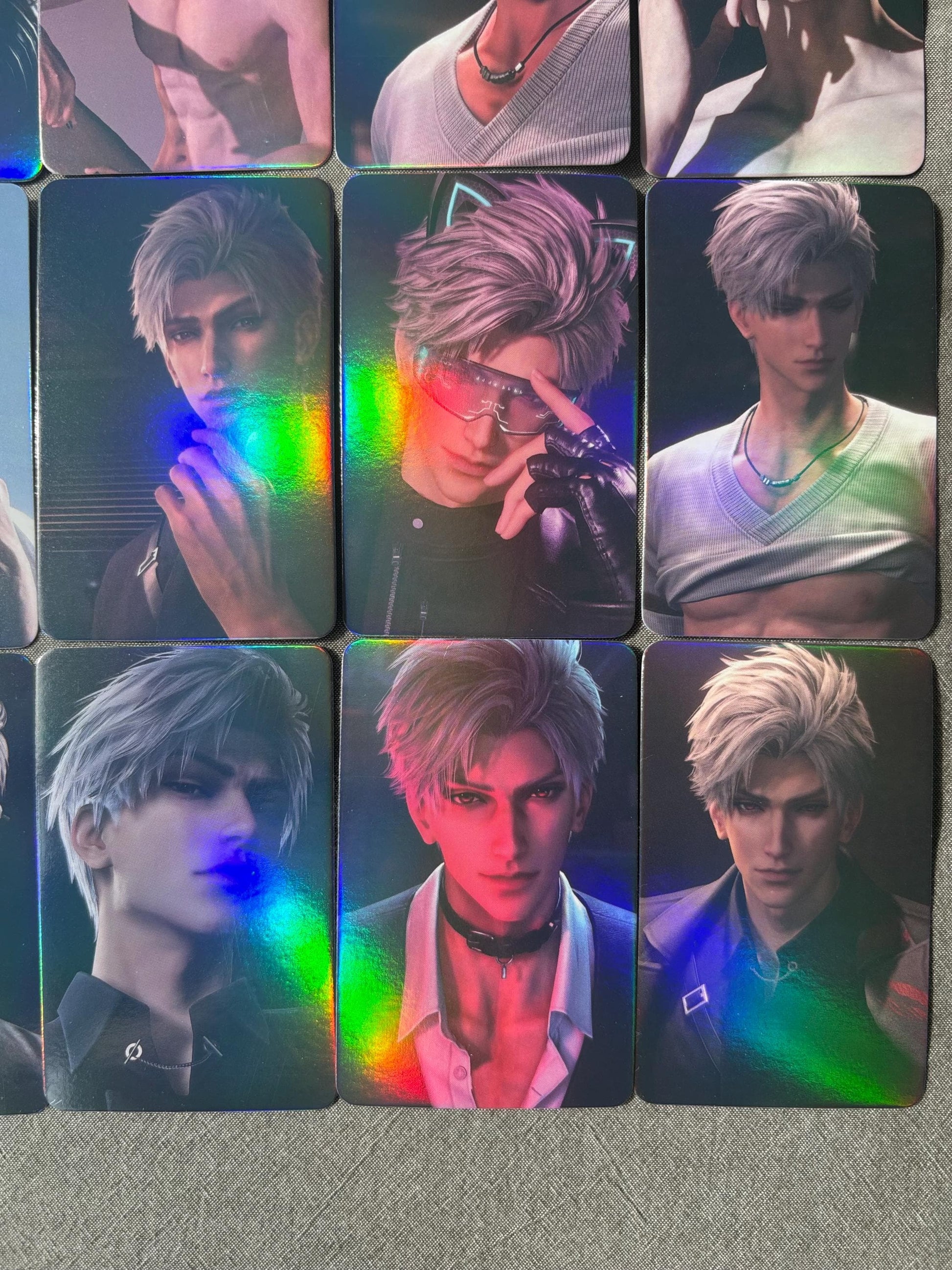 50pcs/set Sylus holographic cards! Love and Deepspace LaDS lomo Caleb Otome gamer gift