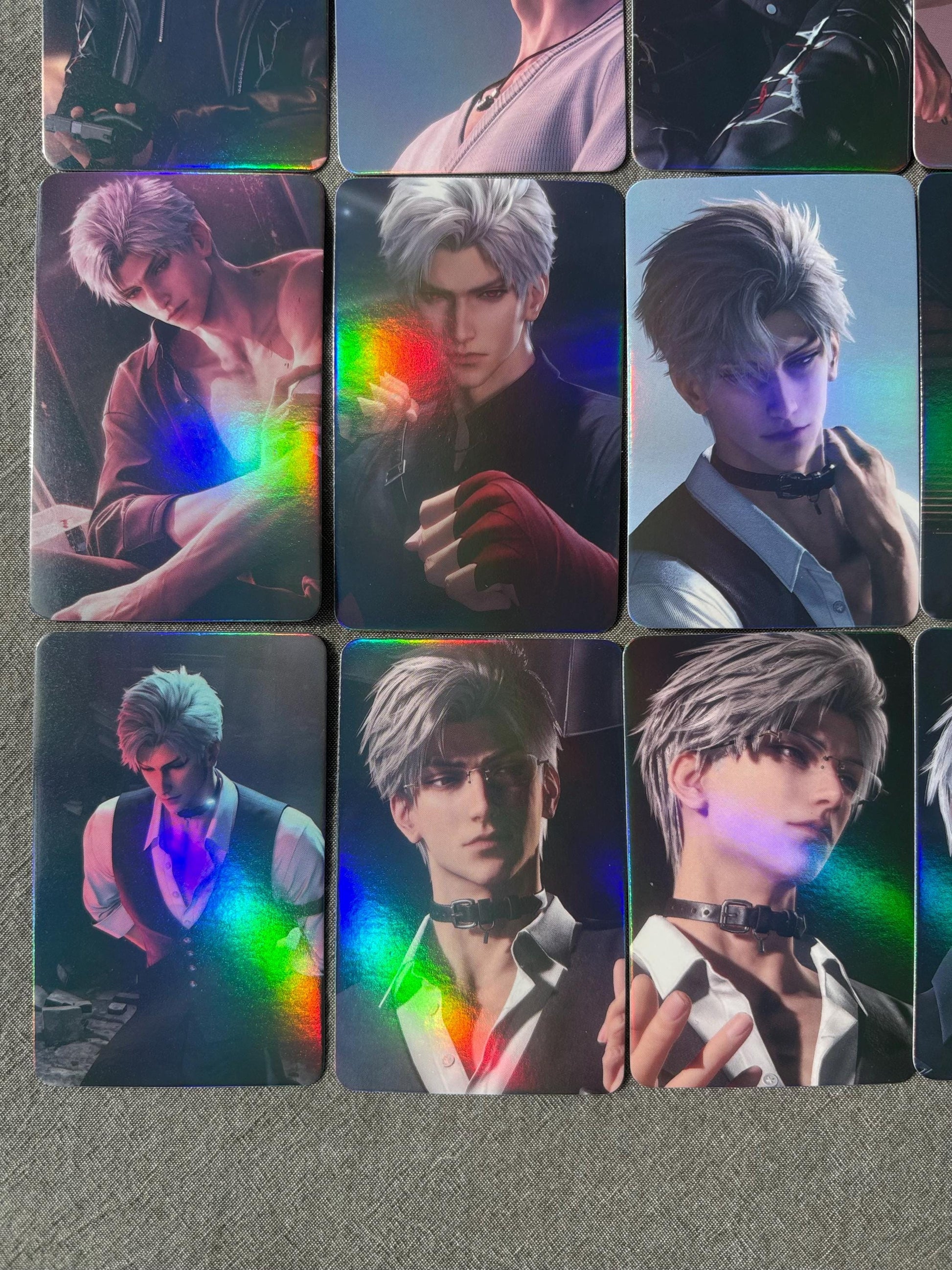 50pcs/set Sylus holographic cards! Love and Deepspace LaDS lomo Caleb Otome gamer gift