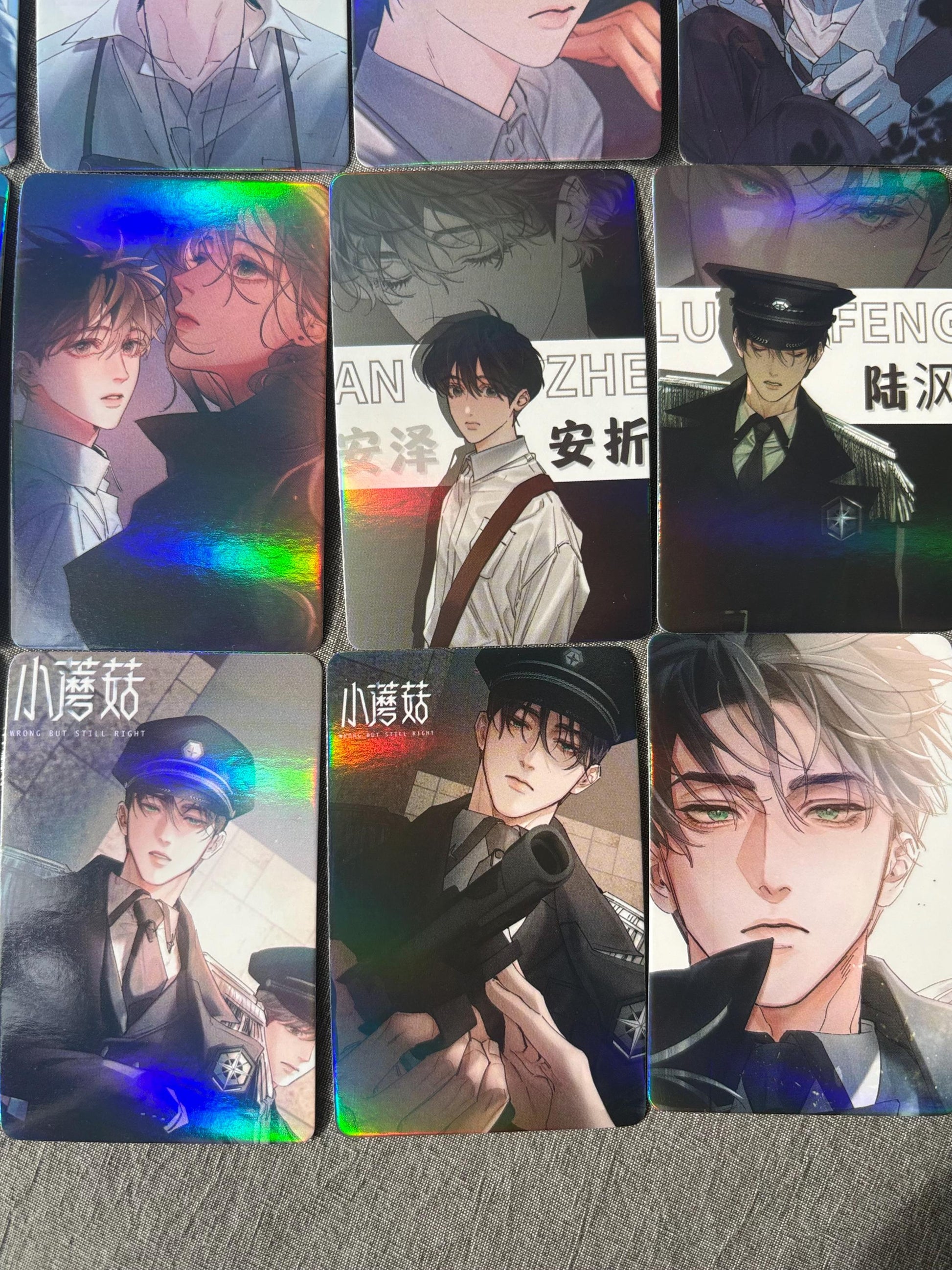 Little Mushroom 55pc holographic Lomo cards Wrong But Still Right Lu Feng An Zhe Yaoi Korean Manhua SciFi BL manga C019
