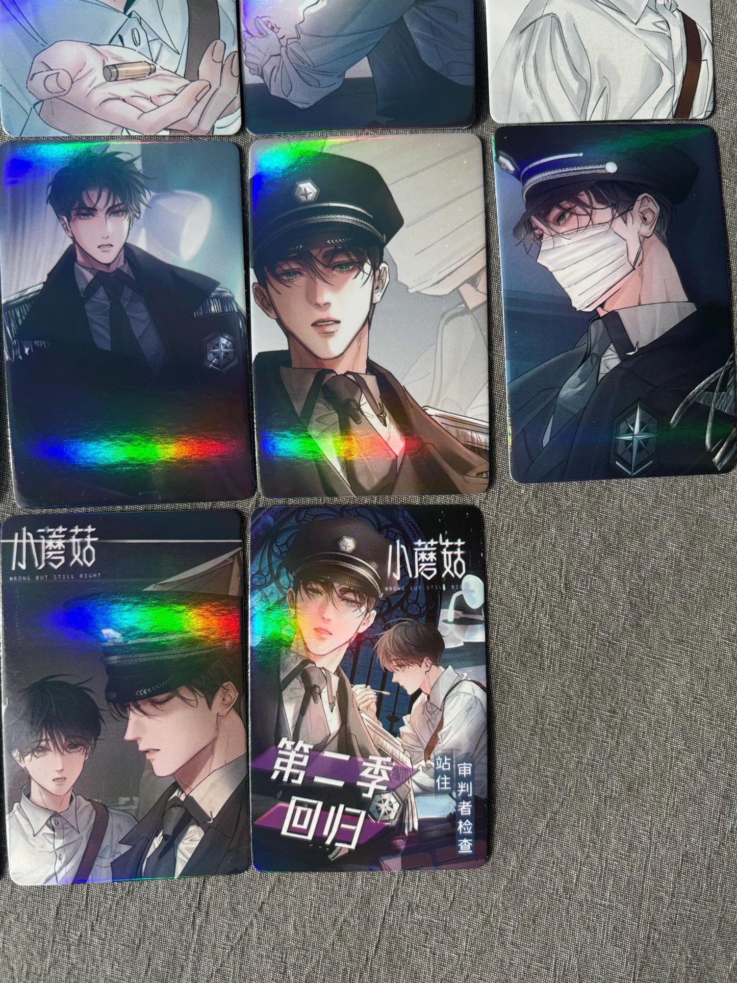 Little Mushroom 55pc holographic Lomo cards Wrong But Still Right Lu Feng An Zhe Yaoi Korean Manhua SciFi BL manga C019