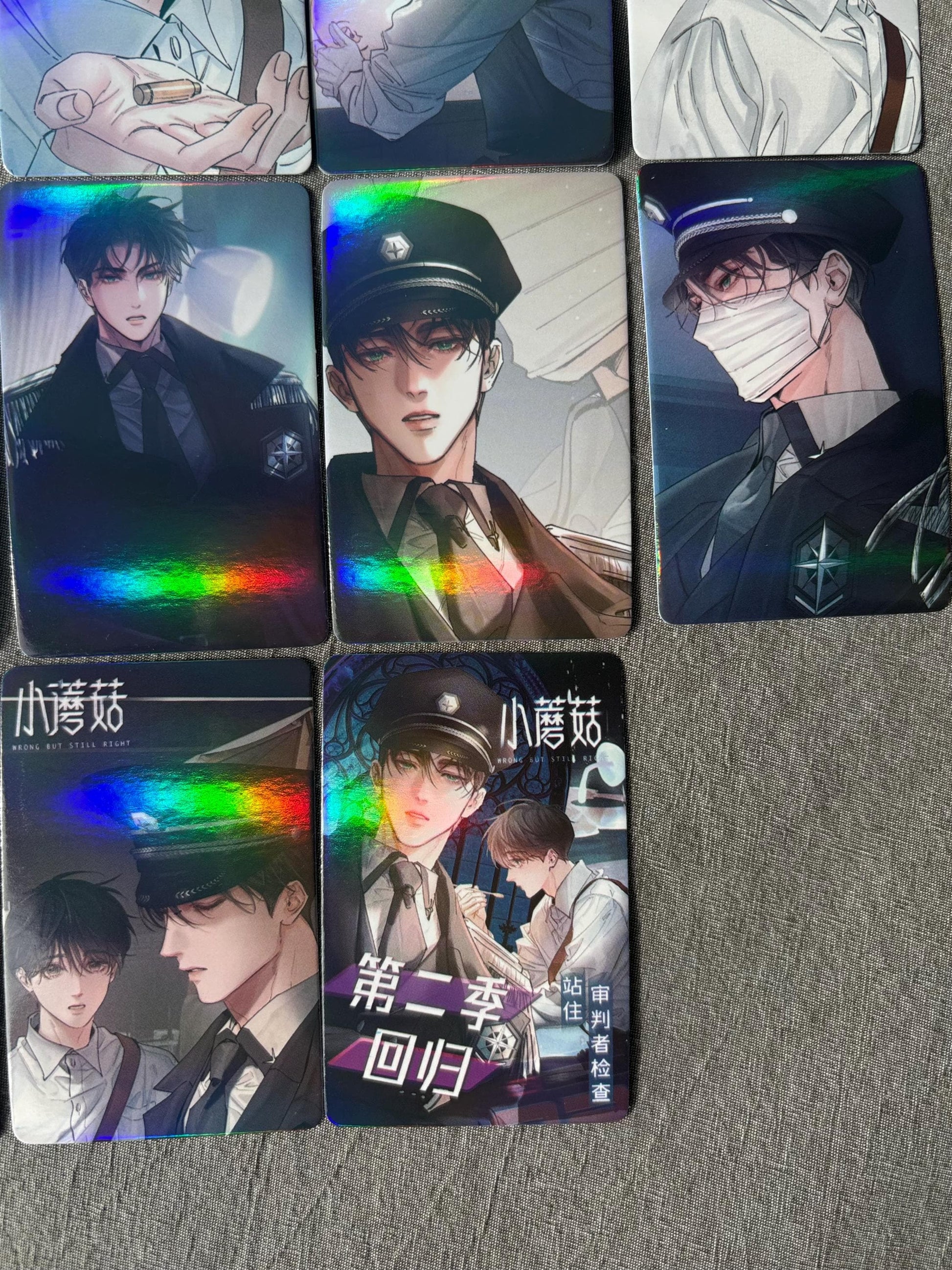 Little Mushroom 55pc holographic Lomo cards Wrong But Still Right Lu Feng An Zhe Yaoi Korean Manhua SciFi BL manga C019