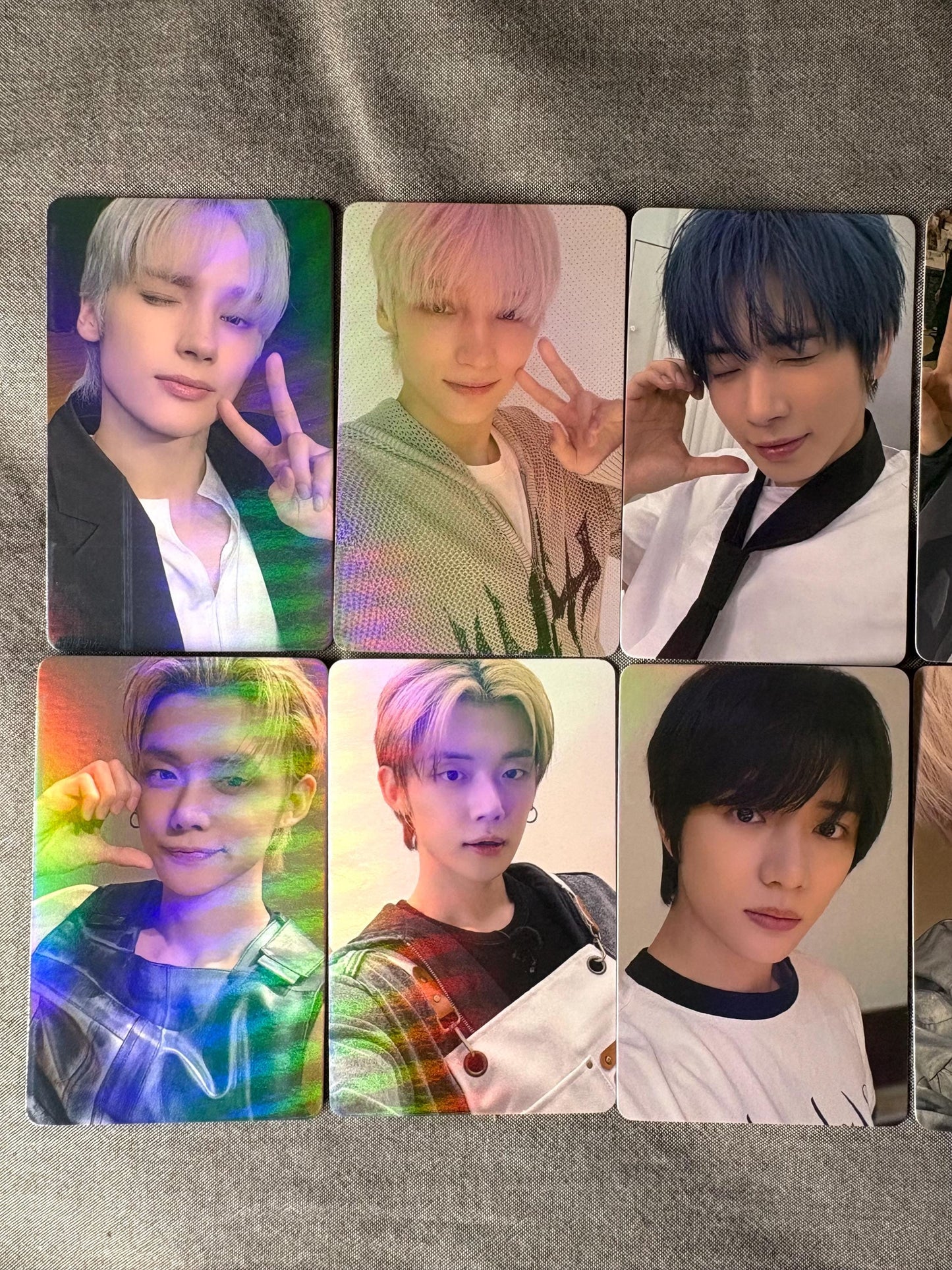 50pc/set Holographic Cards txt Yeonjun Soobin Beomgyu Taehyun HueningKai Kpop merch lomo card tommorrow x together