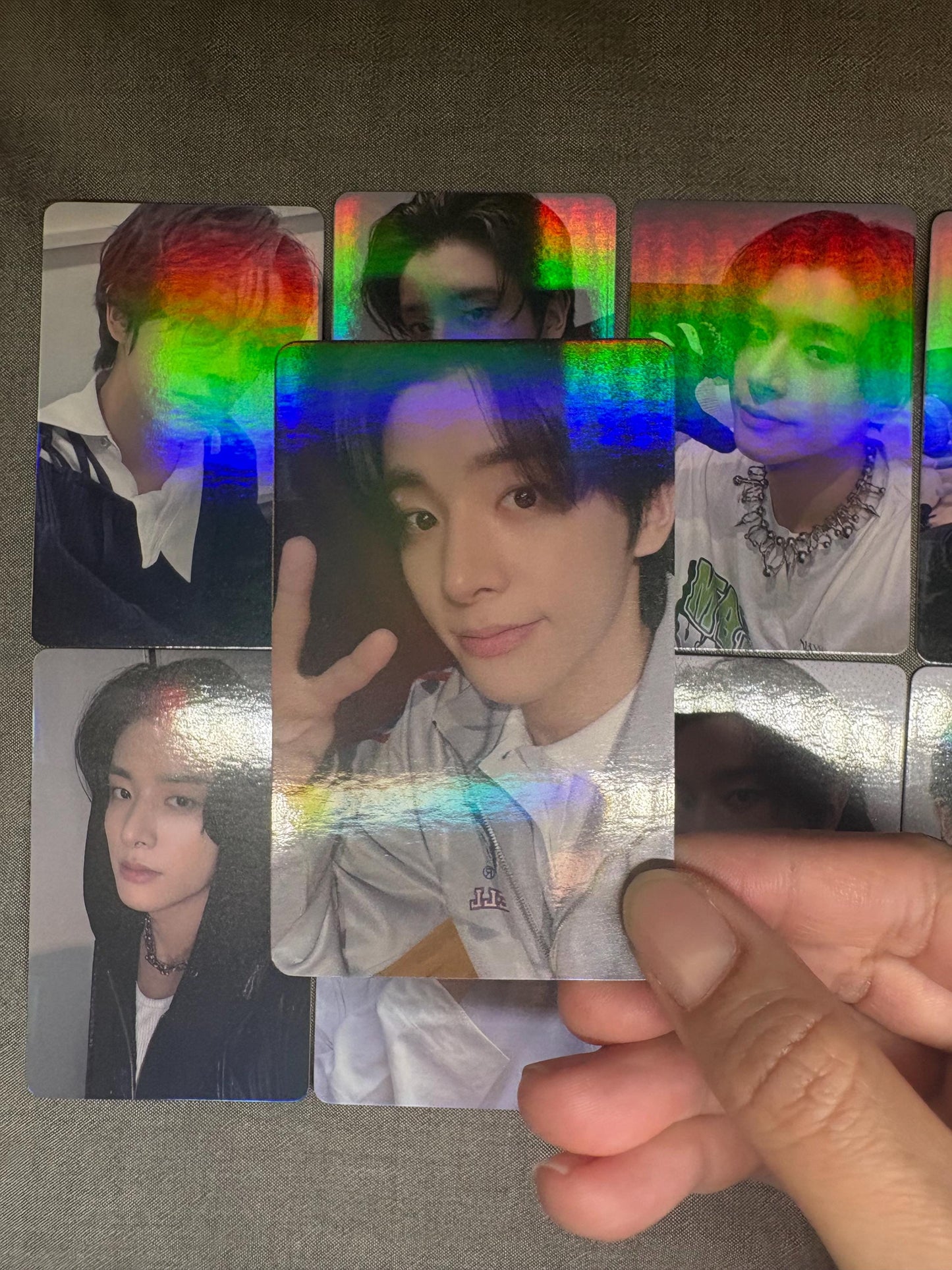 Jake 50pc/set laser cards enhypen Kpop boy group merch lomo photocards