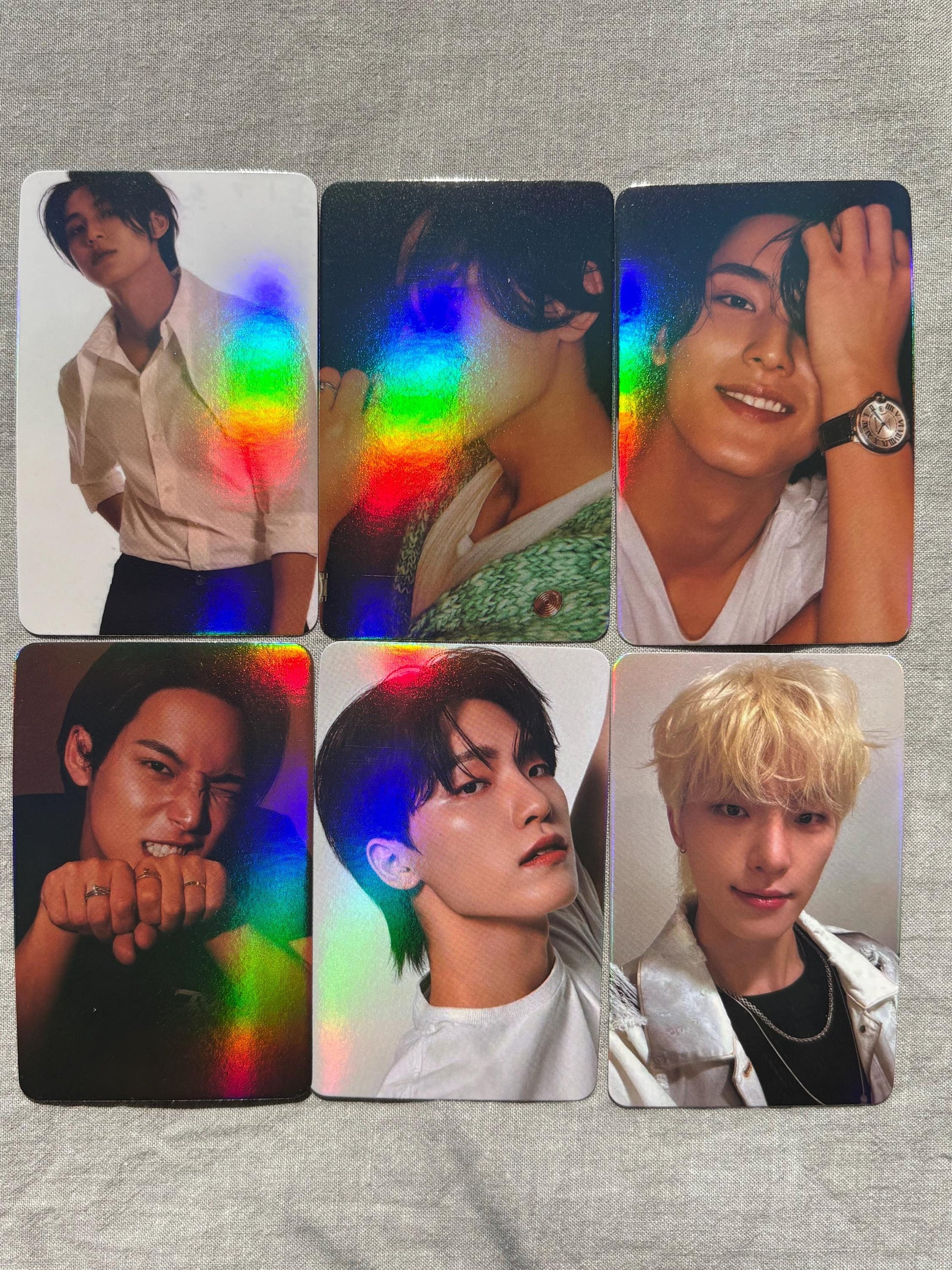 Seventeen 55pc/set Holographic Photocards SCoups Jeonghan Joshua Jun Hoshi Wonwoo Woozi DK Mingyu The8 Seungkwan Vernon Dino Kpop Lomo Card