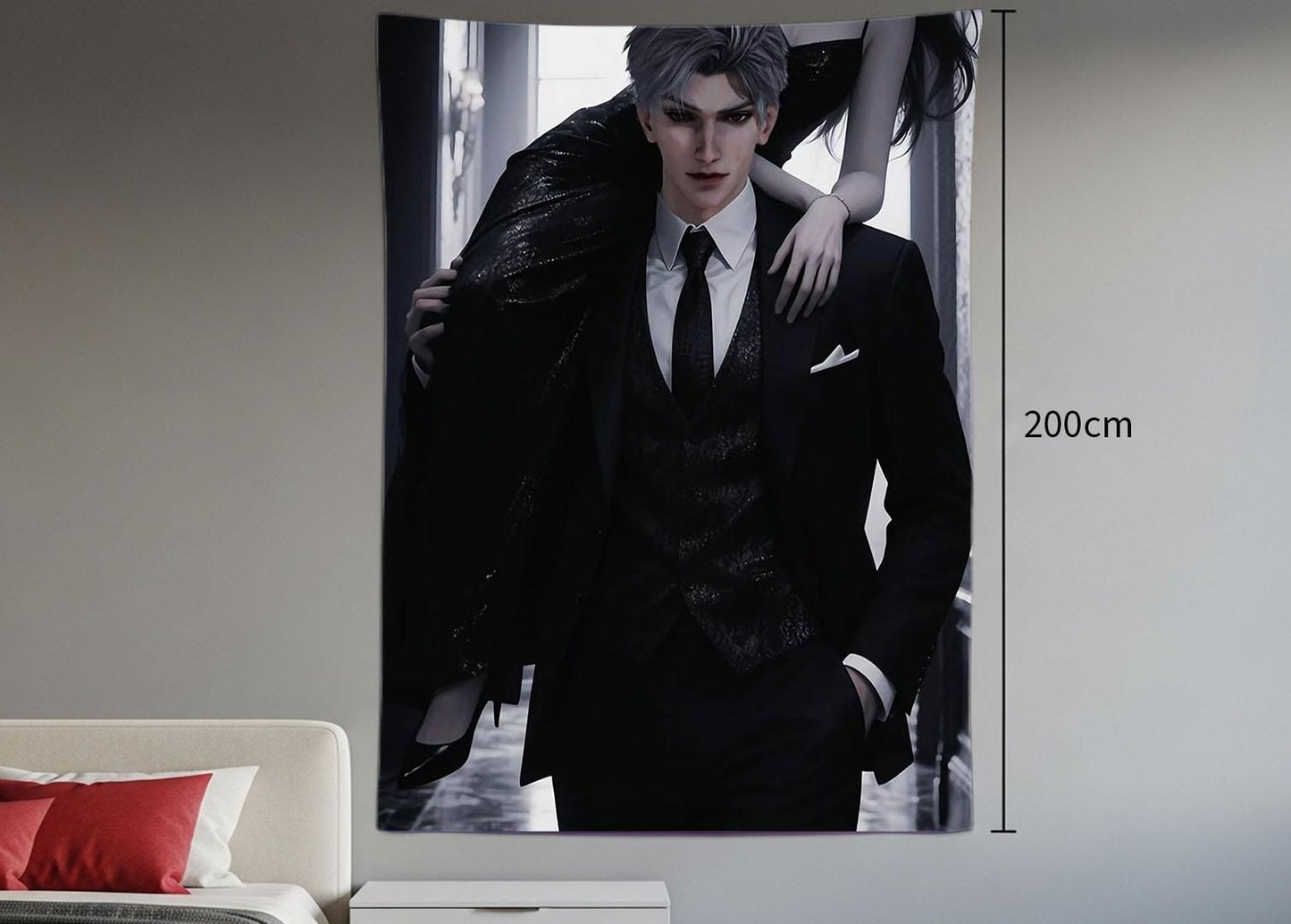 Sylus Hanging Tapestry | Love and Deepspace | Personalized Wall Art | Polyester Fabric | Ship Flag Banner