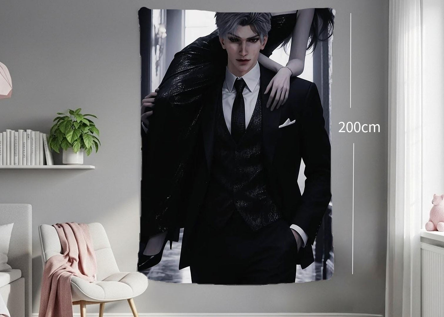 Sylus Hanging Tapestry | Love and Deepspace | Personalized Wall Art | Polyester Fabric | Ship Flag Banner