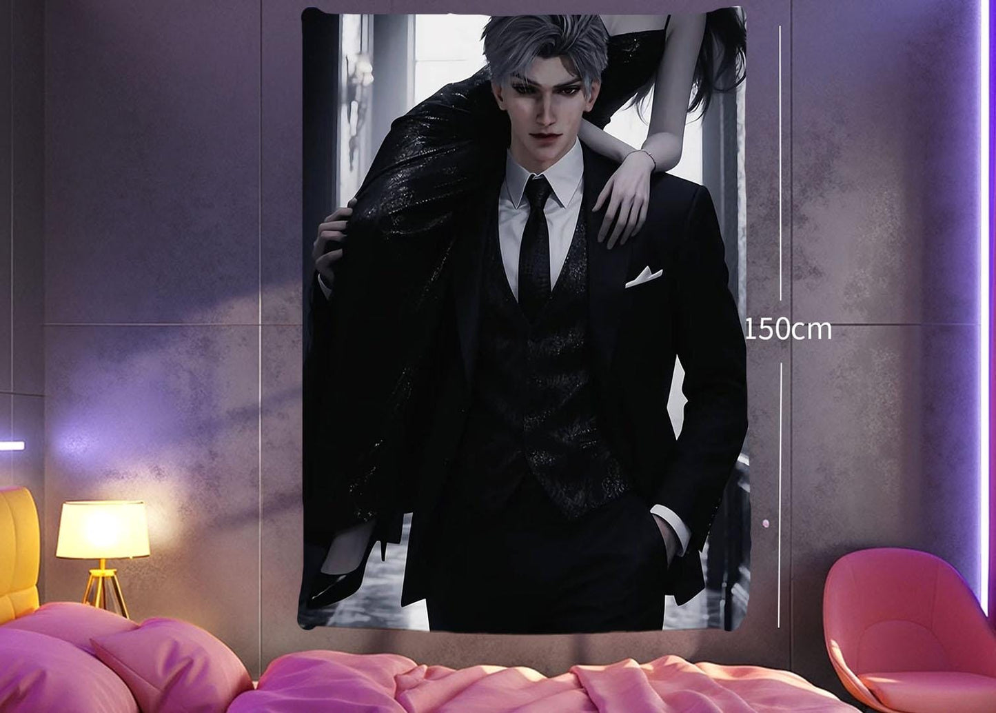 Sylus Hanging Tapestry | Love and Deepspace | Personalized Wall Art | Polyester Fabric | Ship Flag Banner