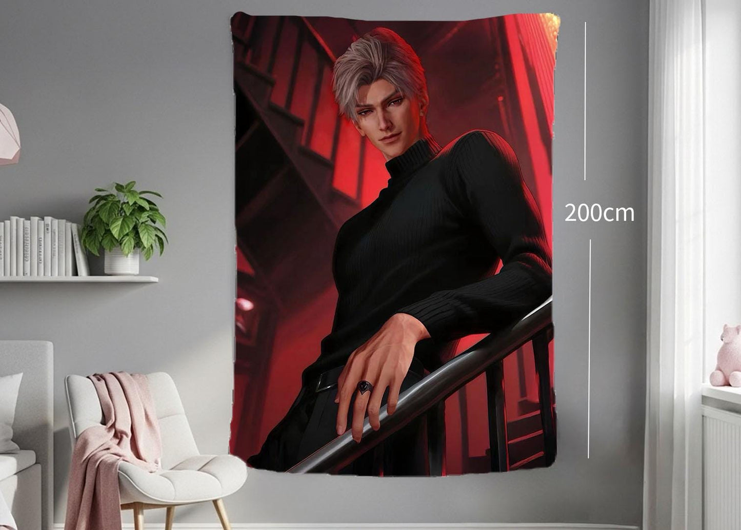 Sylus Hanging Tapestry | Love and Deepspace | Personalized Wall Art | Polyester Fabric | Ship Flag Banner