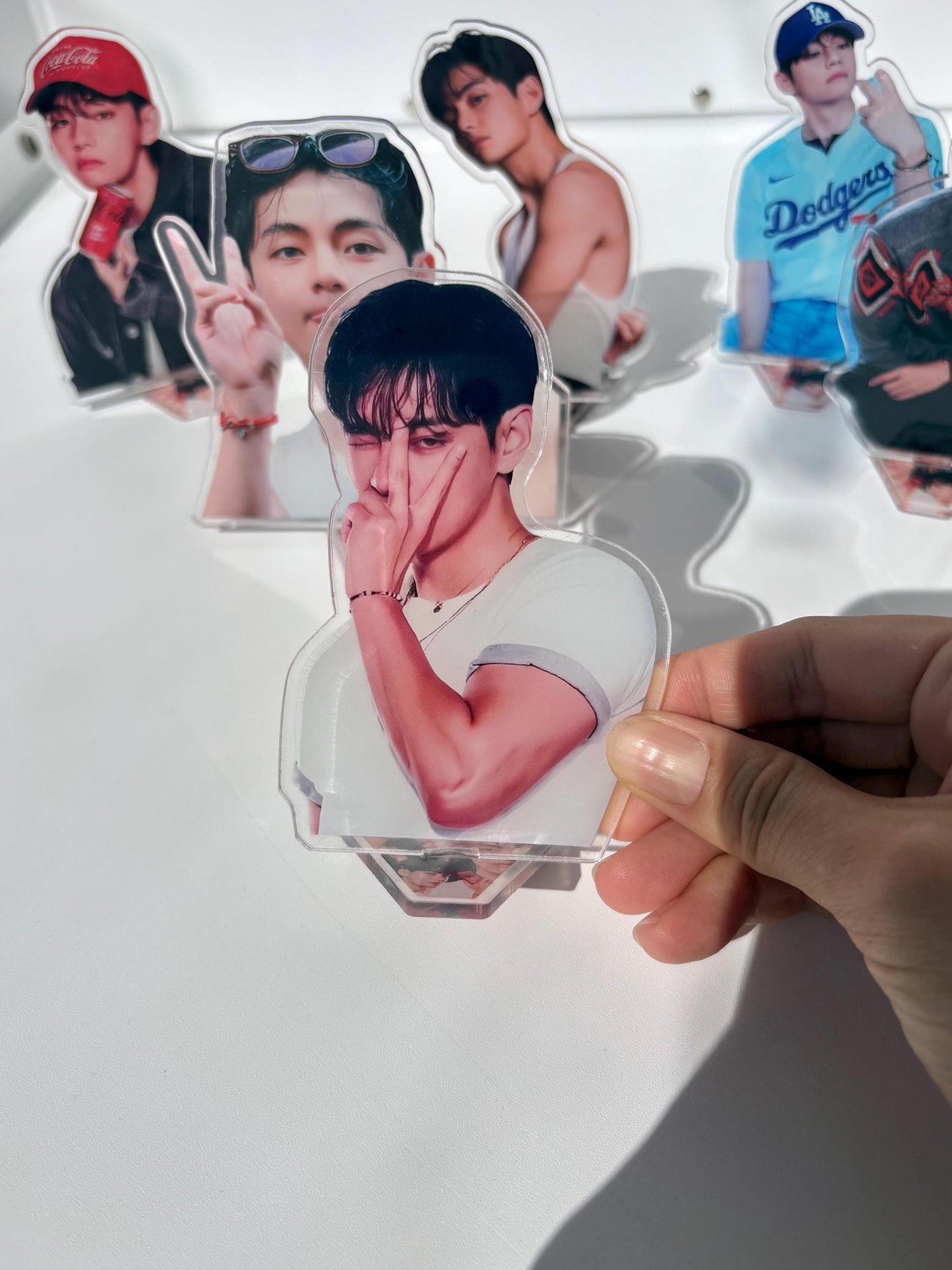 BTS Taehyung Acrylic Figure Stand Set (6pcs) Fan Made ARMY Merch