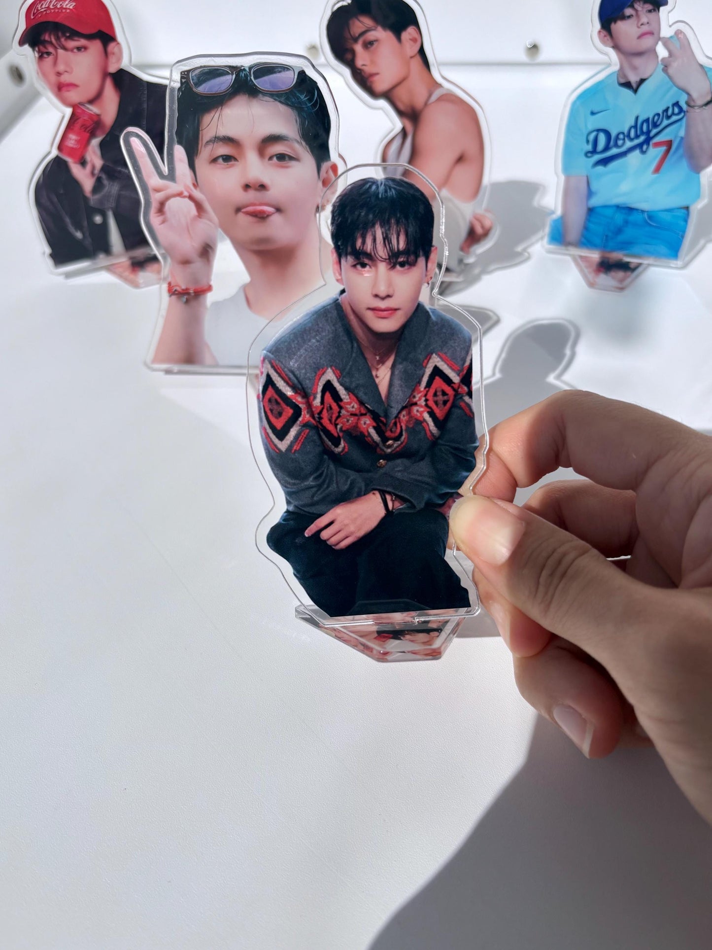 BTS Taehyung Acrylic Figure Stand Set (6pcs) Fan Made ARMY Merch