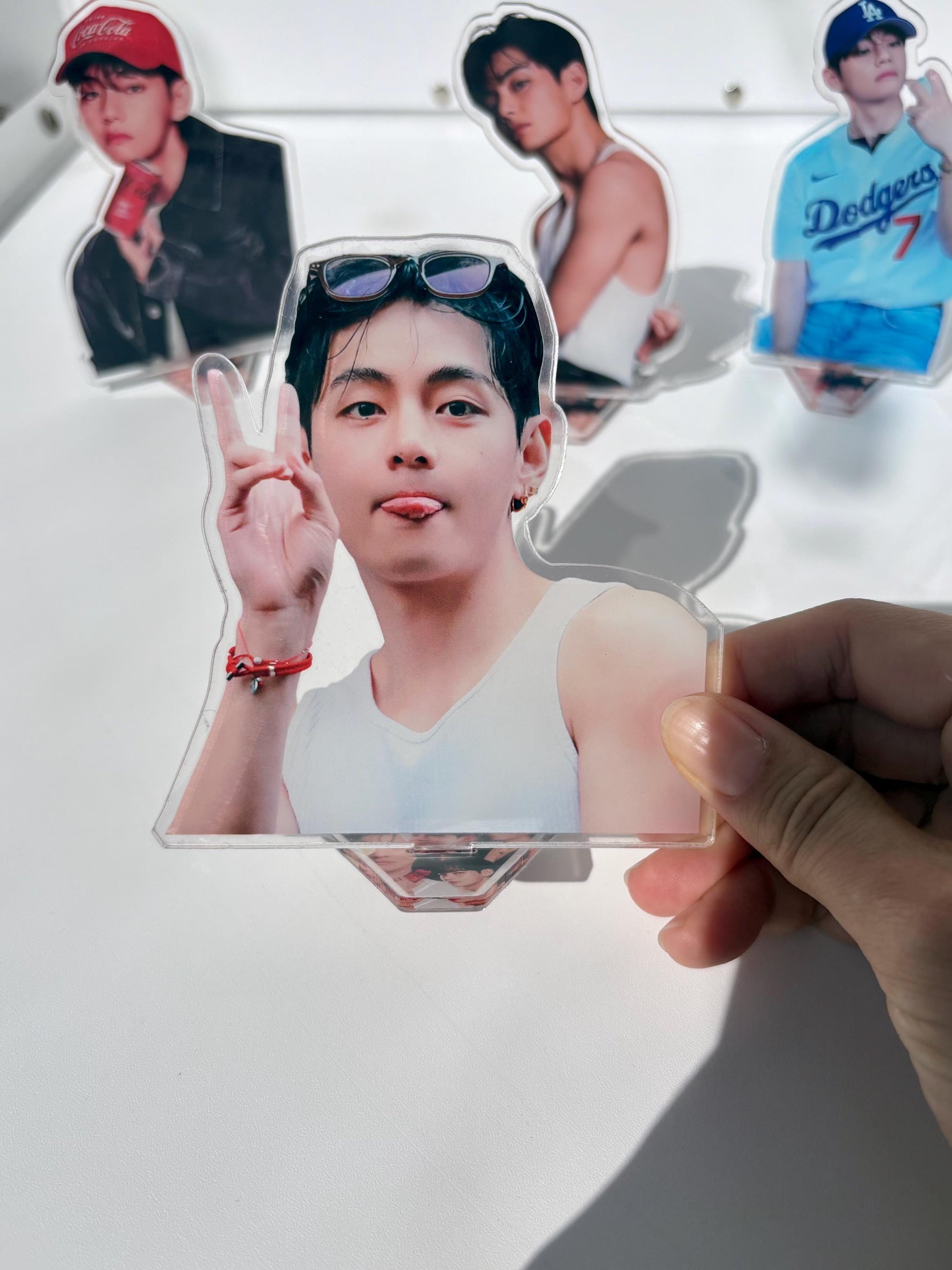 BTS Taehyung Acrylic Figure Stand Set (6pcs) Fan Made ARMY Merch
