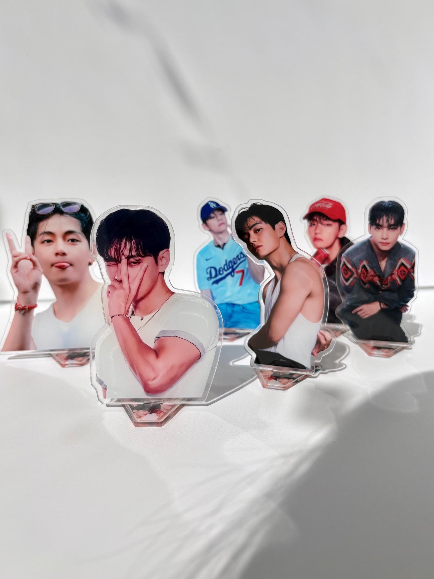 BTS Taehyung Acrylic Figure Stand Set (6pcs) Fan Made ARMY Merch