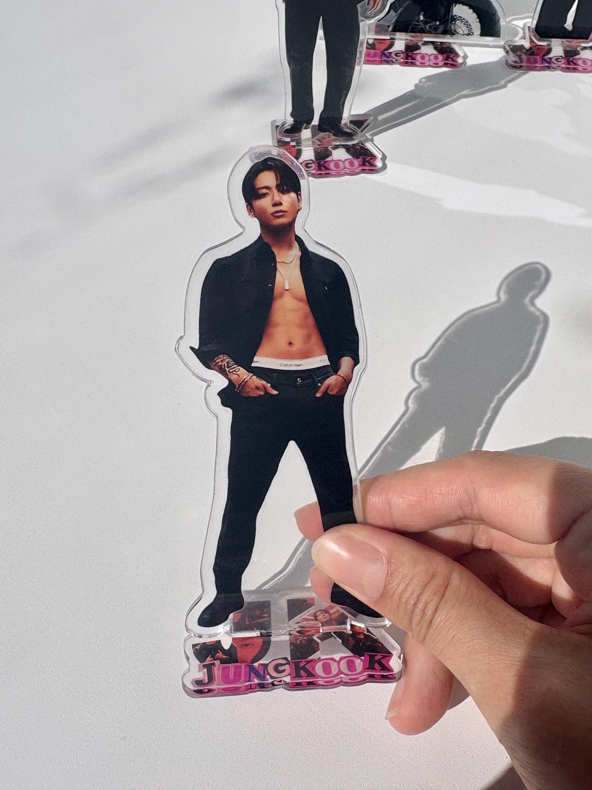 6pcs Jungkook Acrylic Standee Set: Kpop Fan Art BTS Merch