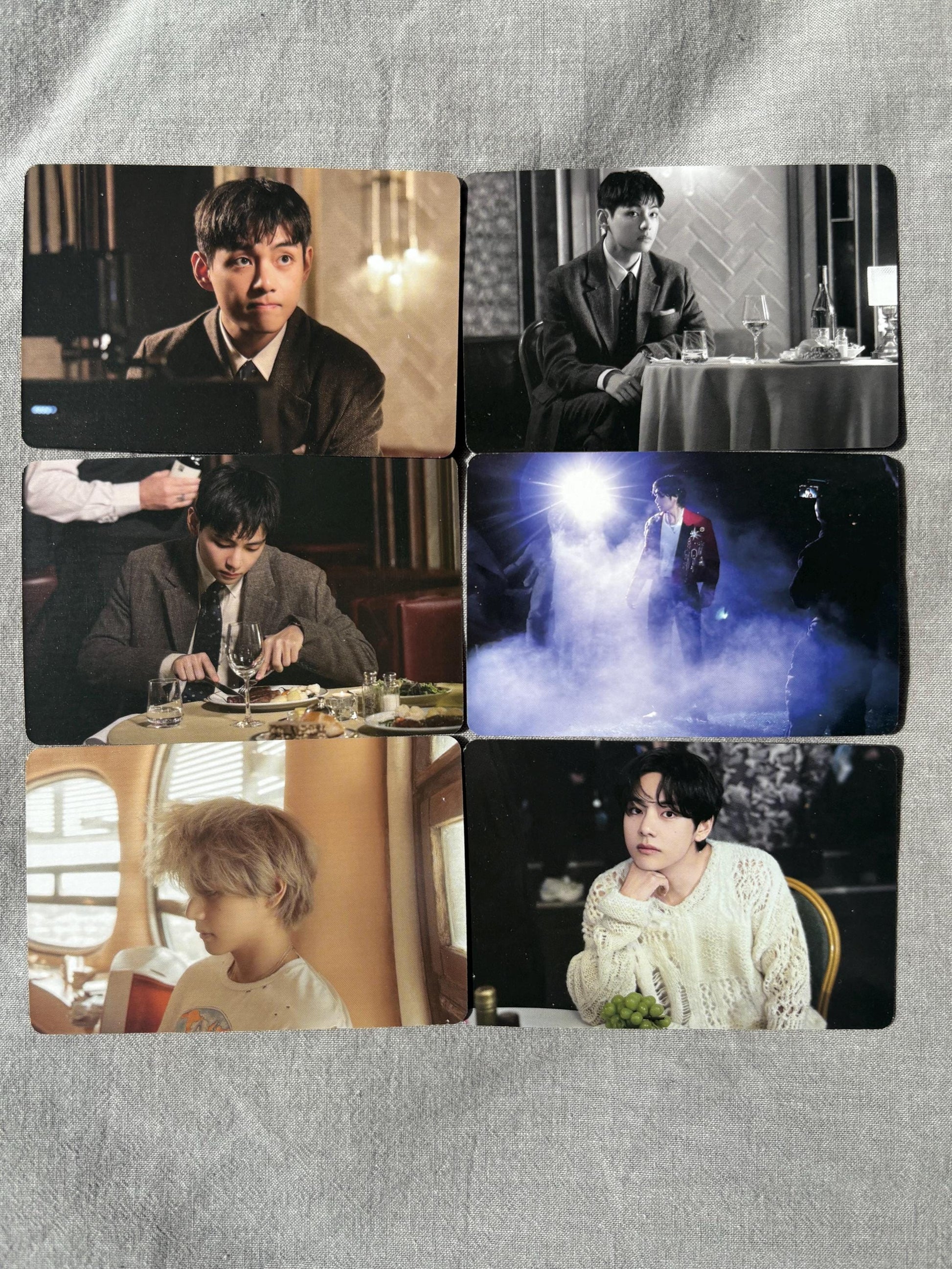 Taehyung 50pc lomo cards winter head Kpop fan made photocards BTS gift for ARMY