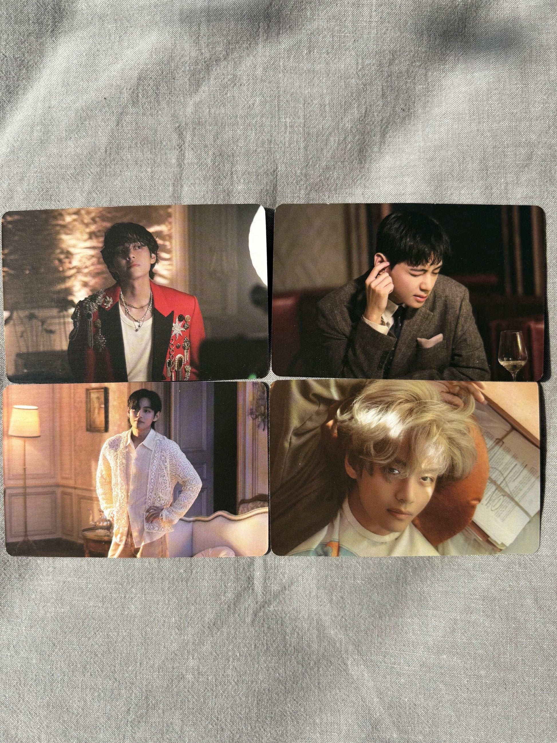 Taehyung 50pc lomo cards winter head Kpop fan made photocards BTS gift for ARMY