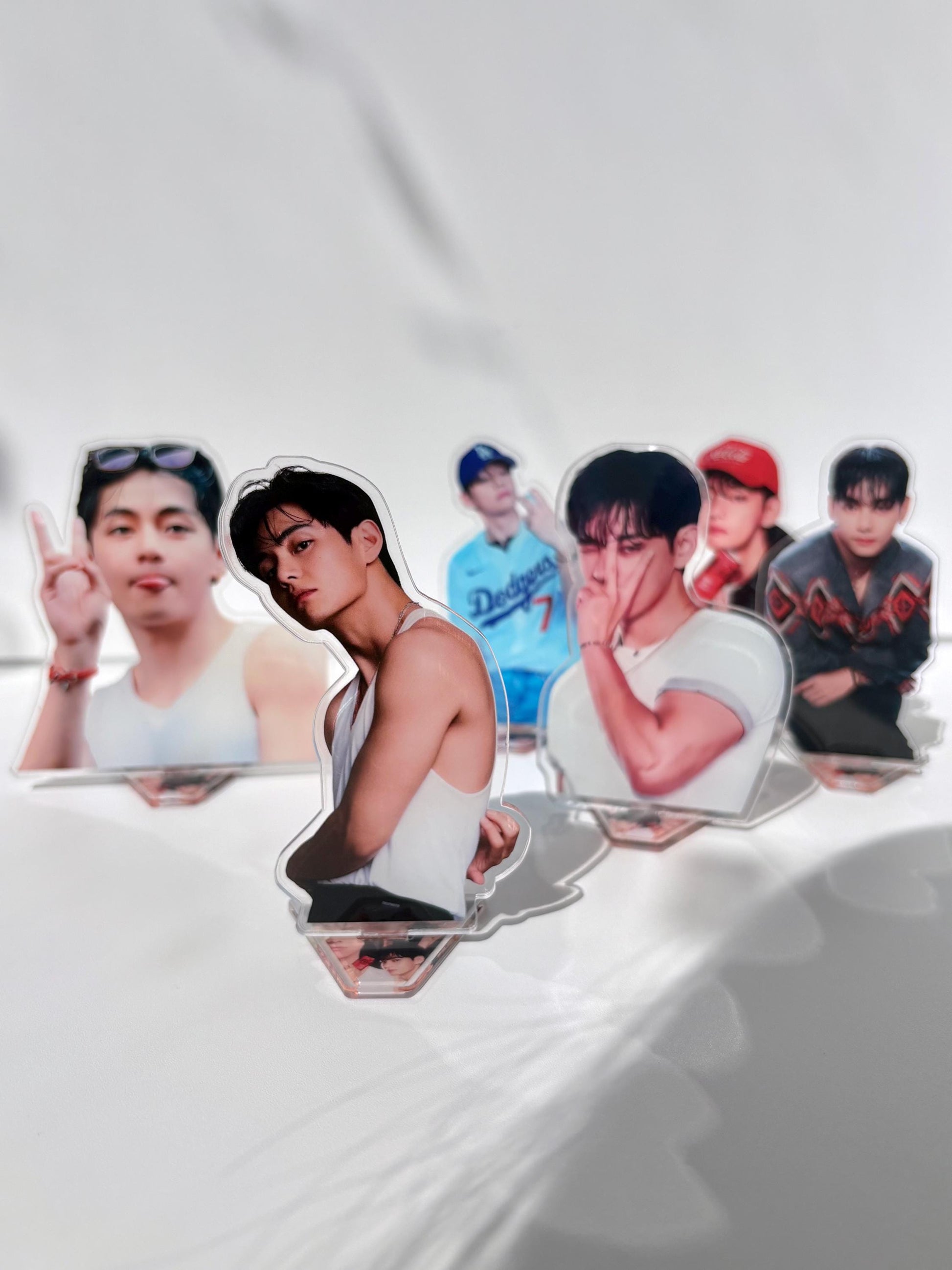 BTS Taehyung Acrylic Figure Stand Set (6pcs) Fan Made ARMY Merch