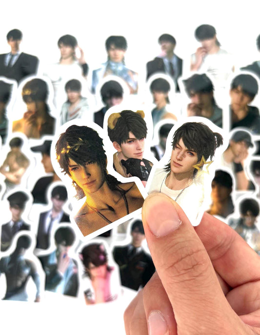 Love and Deepspace Caleb Stickers: 100-Piece Gamer Ita Bag Set