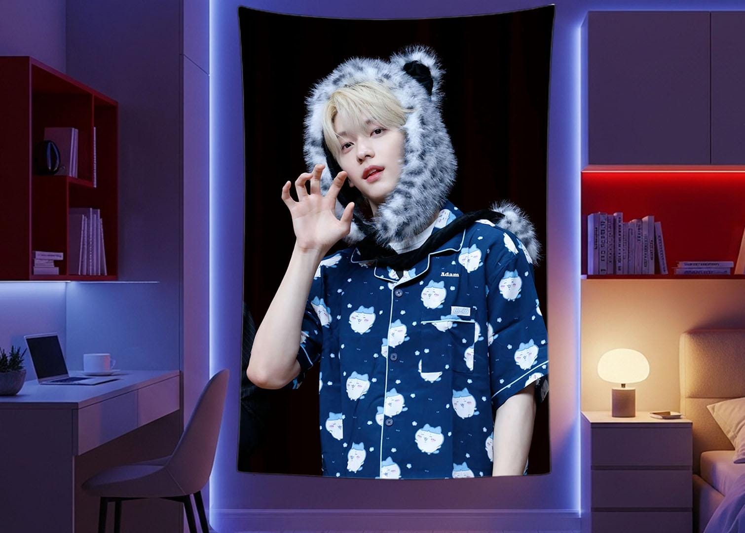 Soobin Hanging Tapestry | SOOBRANGDAN | Personalized Wall Art | Polyester Fabric | Ship Flag Banner