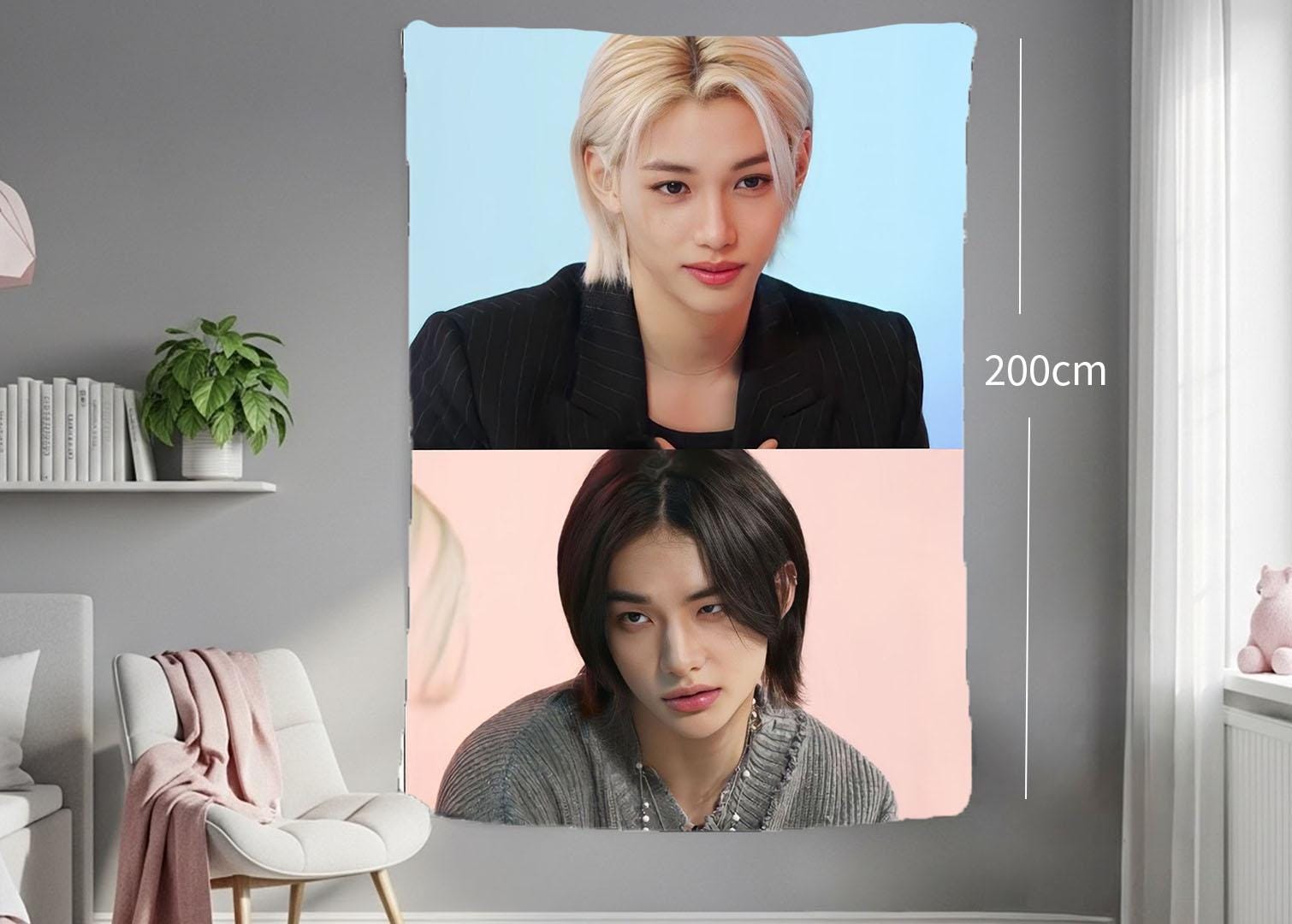 Hyunlixe Hanging Tapestry | Stray Kids | Personalized Wall Art | Polyester Fabric | Ship Flag Banner