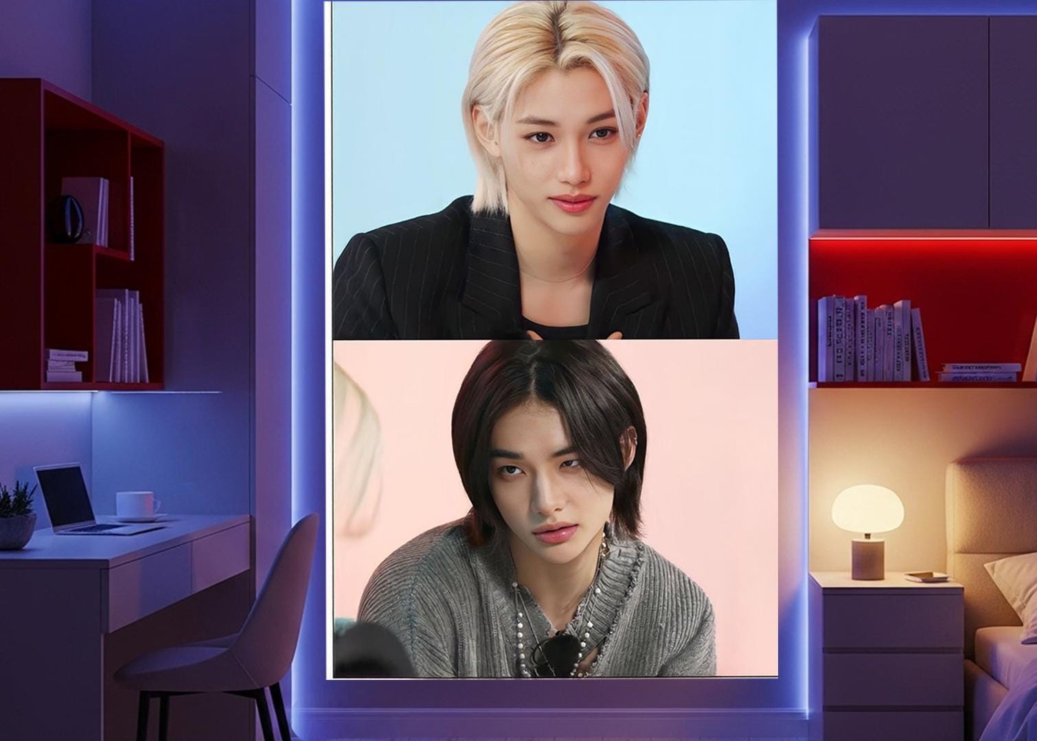 Hyunlixe Hanging Tapestry | Stray Kids | Personalized Wall Art | Polyester Fabric | Ship Flag Banner