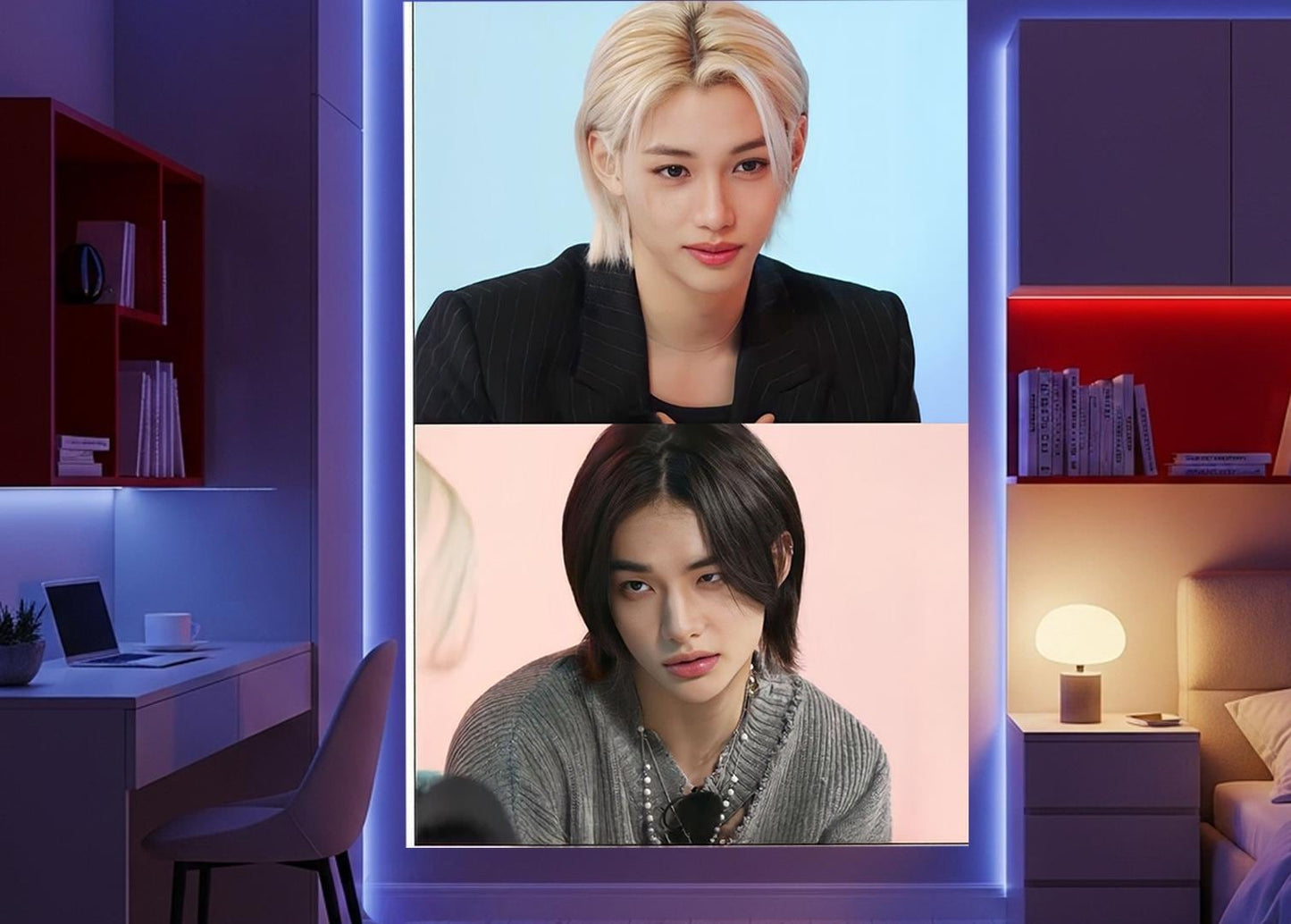 Hyunlixe Hanging Tapestry | Stray Kids | Personalized Wall Art | Polyester Fabric | Ship Flag Banner