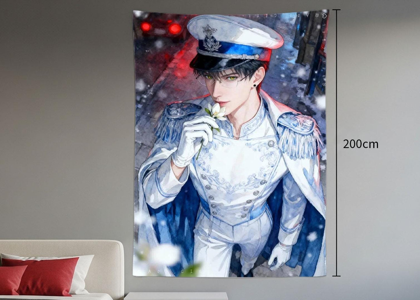 Zayne Tapestry | Love and Deepspace Fabric Wall Art | Textile Poster