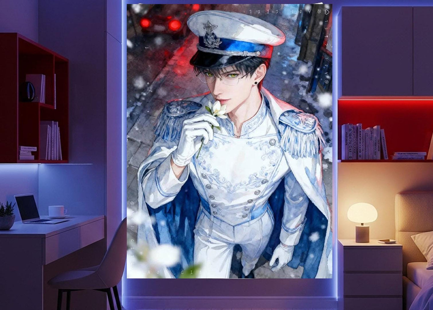 Zayne Tapestry | Love and Deepspace Fabric Wall Art | Textile Poster