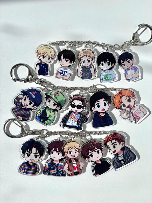 Chibi CORTi S keychains (3pcs set) James Juhoon Martin Seonghyeon Keonho Kpop gift