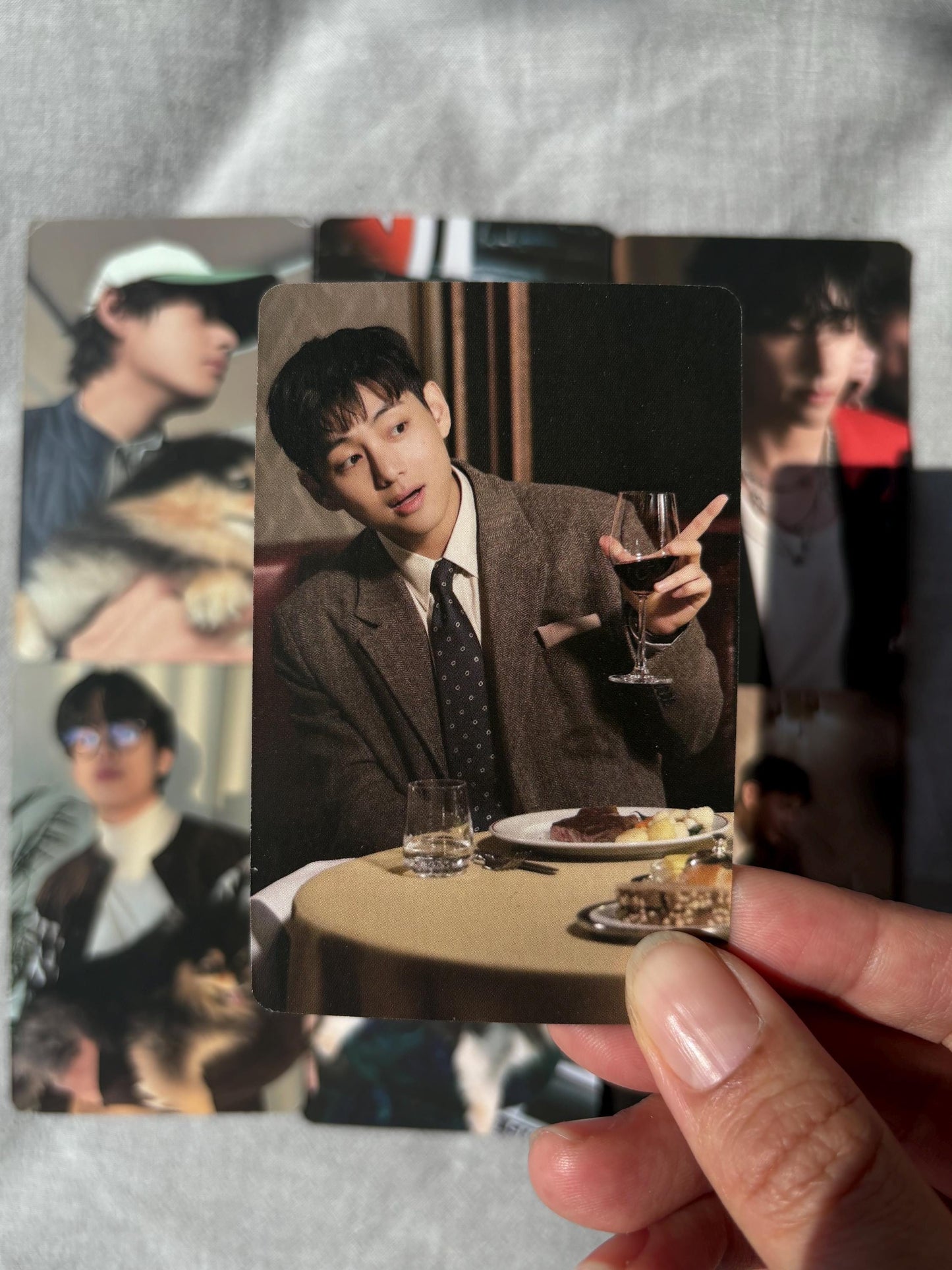 Taehyung 50pc lomo cards winter head Kpop fan made photocards BTS gift for ARMY