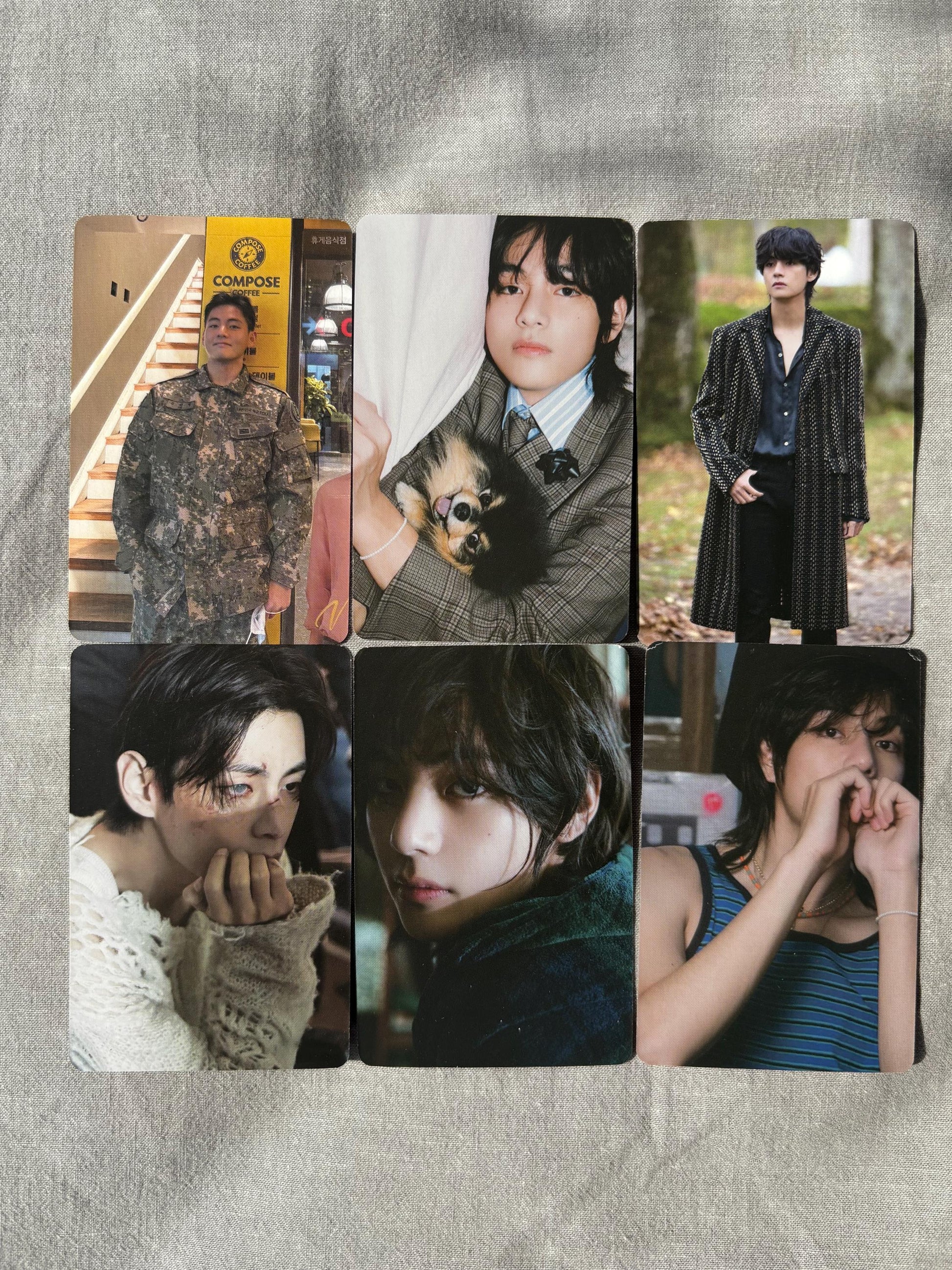 Taehyung 50pc lomo cards winter head Kpop fan made photocards BTS gift for ARMY