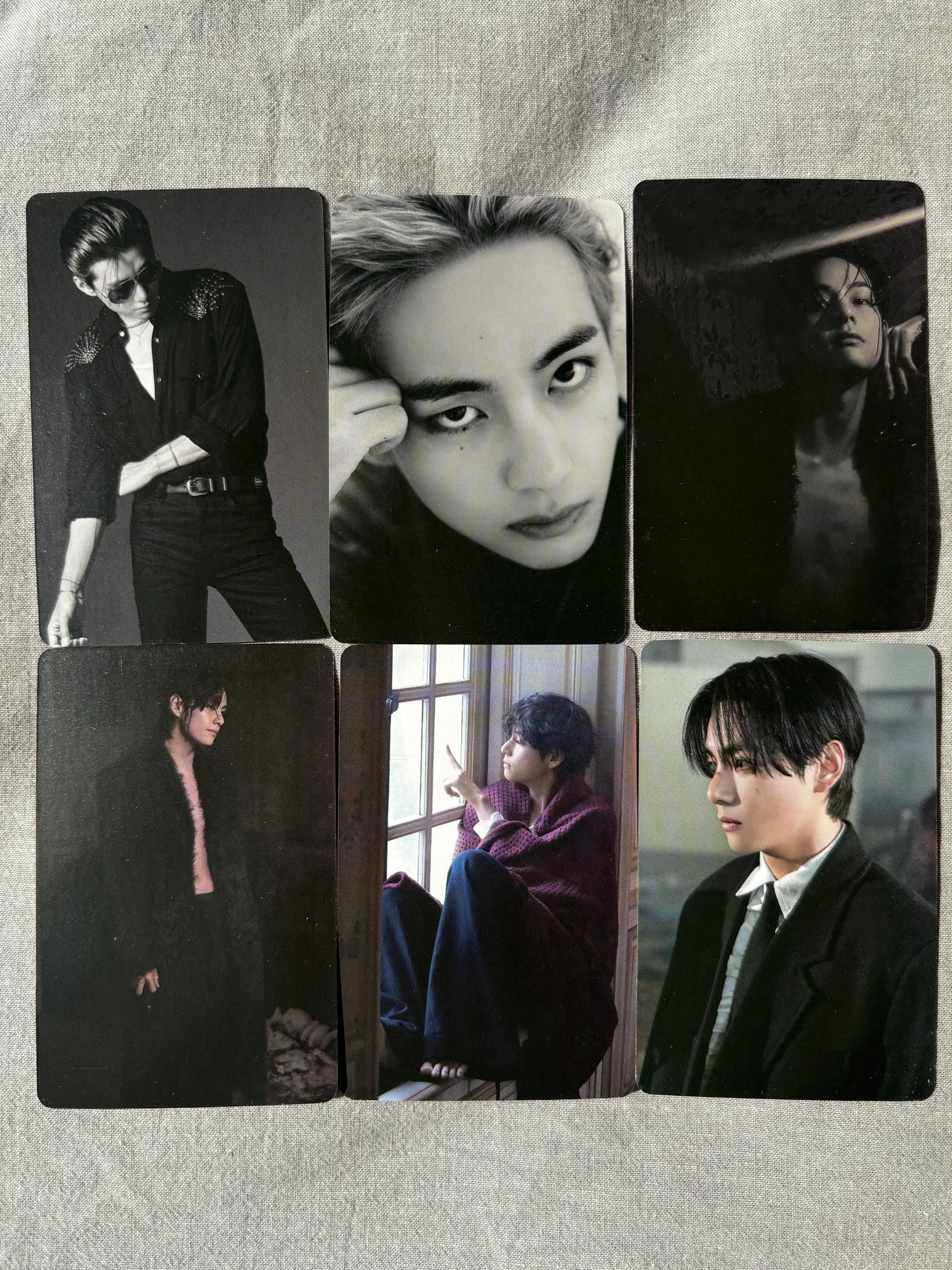 Taehyung 50pc lomo cards winter head Kpop fan made photocards BTS gift for ARMY