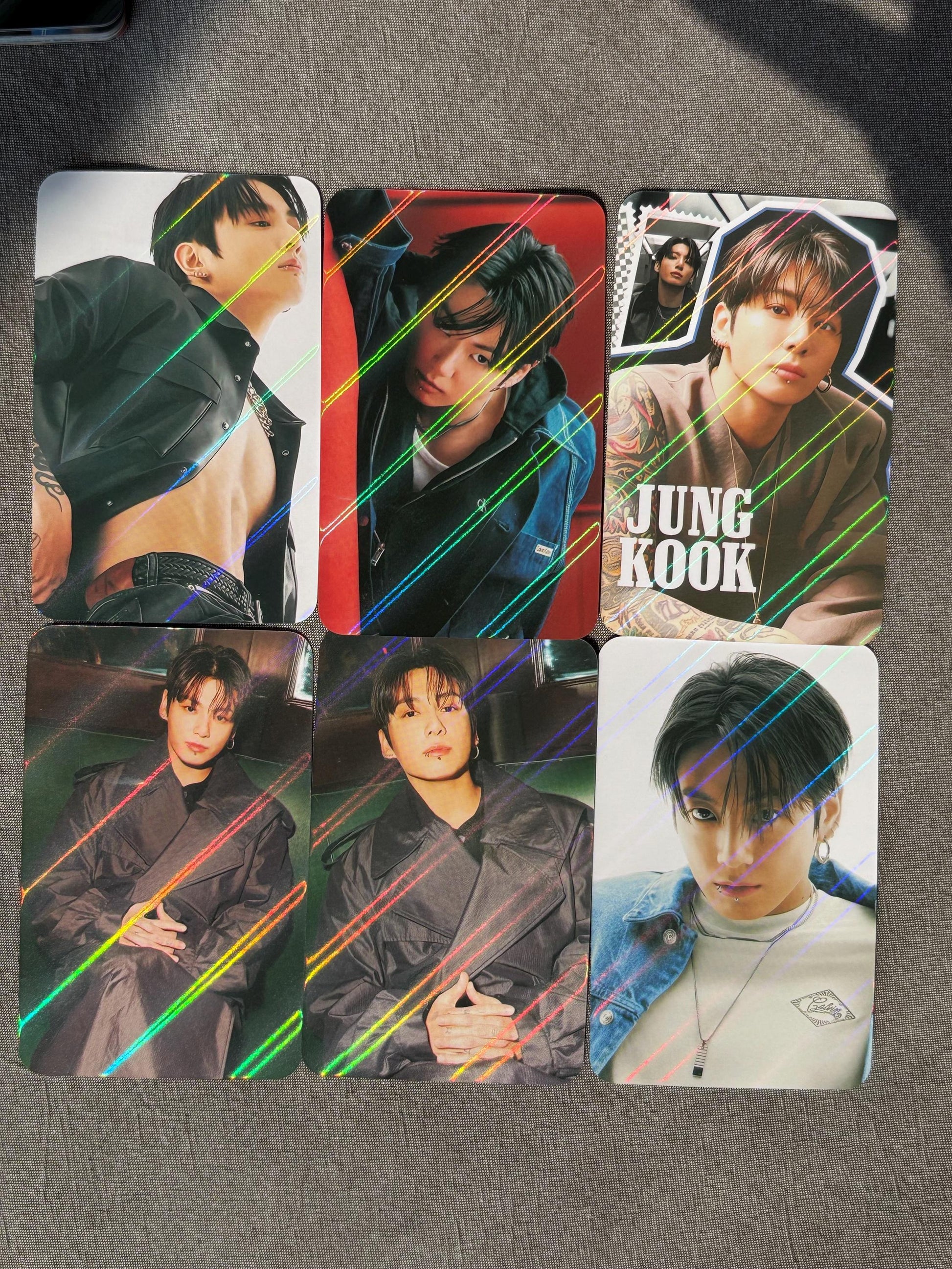 Jungkook 55pc holographic cards BTS Army gift