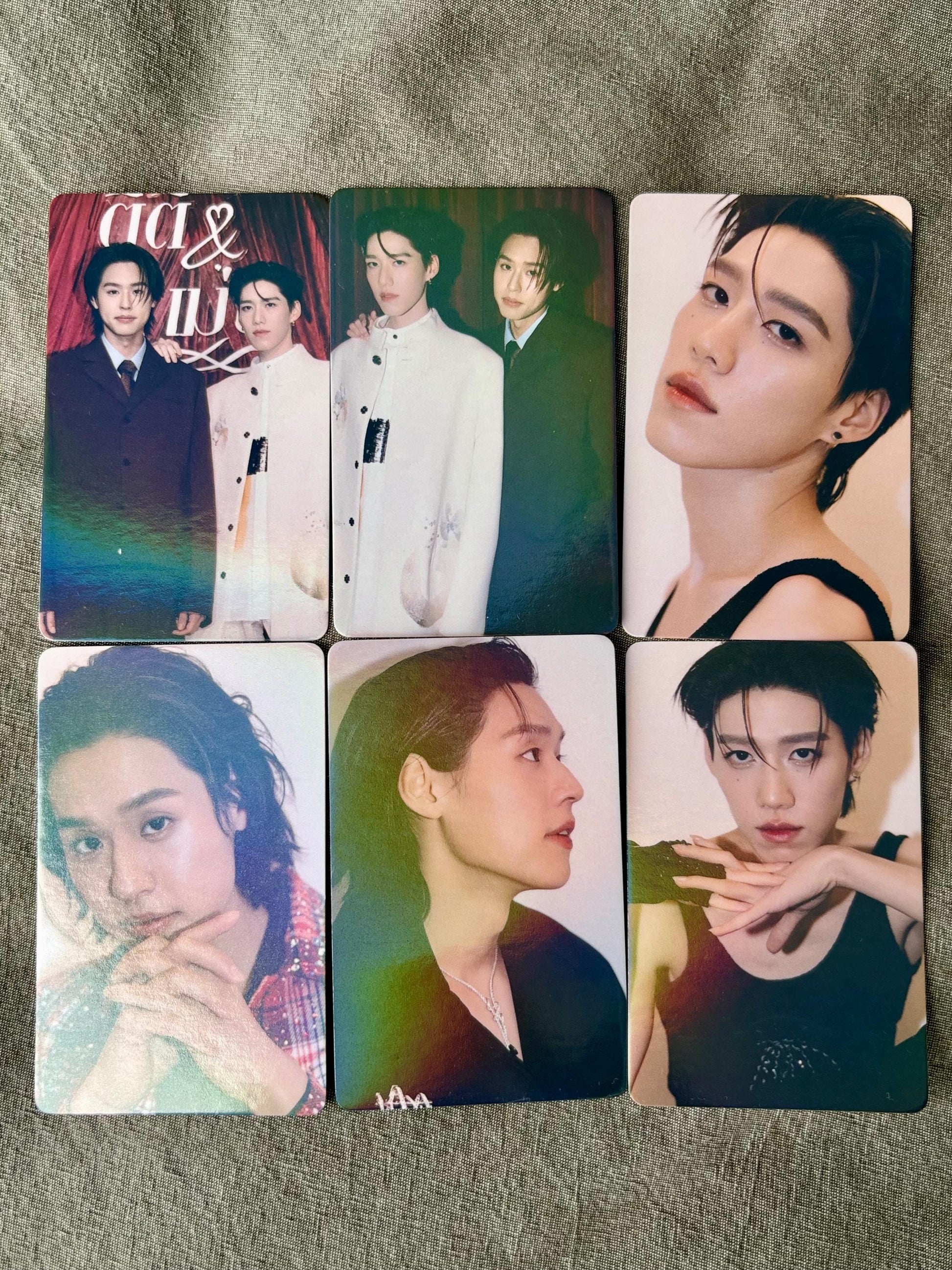 BKPP holographic Photocards, Putthipong Assaratanakul Billkin Krit Amnuaydechkorn Thai Drama Tpop Lomo Gift (50pc)