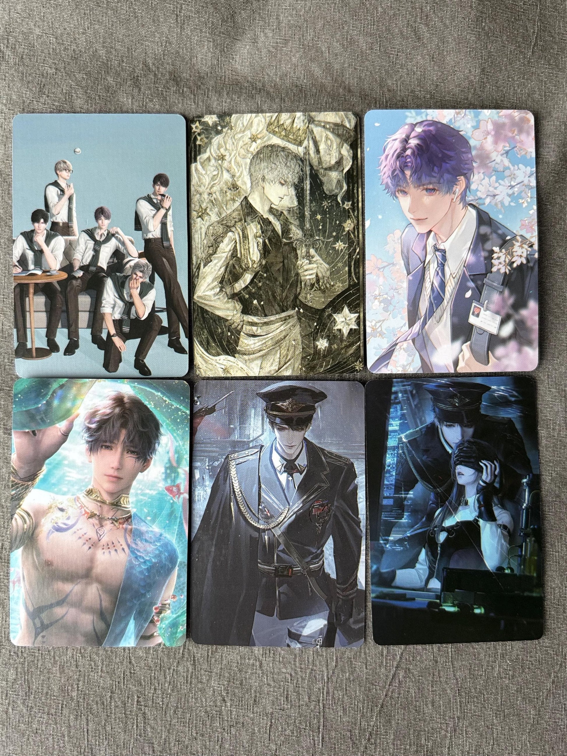 50pcs/set Sylus photo cards! Love and Deepspace LaDS Xavier Rafayel Zayne Caleb Otome gamer gift