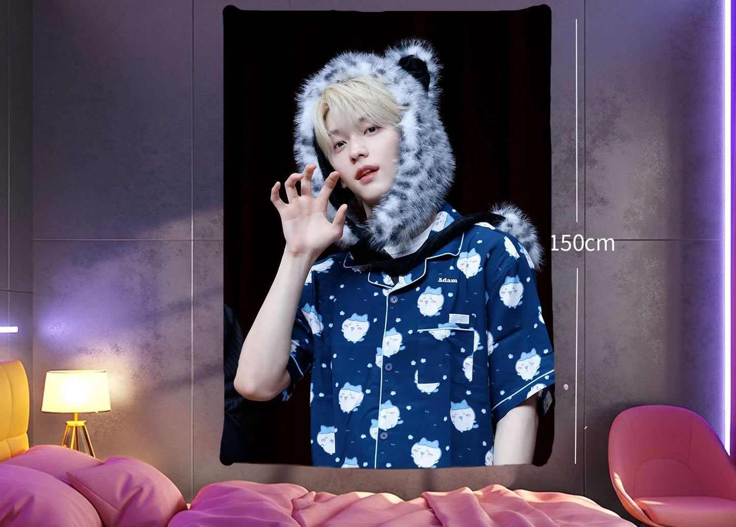 Soobin Hanging Tapestry | SOOBRANGDAN | Personalized Wall Art | Polyester Fabric | Ship Flag Banner