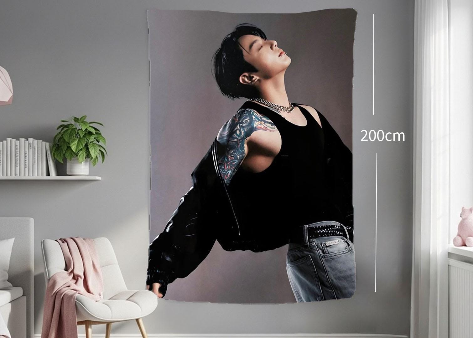 Jungkook Hanging Tapestry | Bantan Boys | Personalized Wall Art | Polyester Fabric | Ship Flag Banner