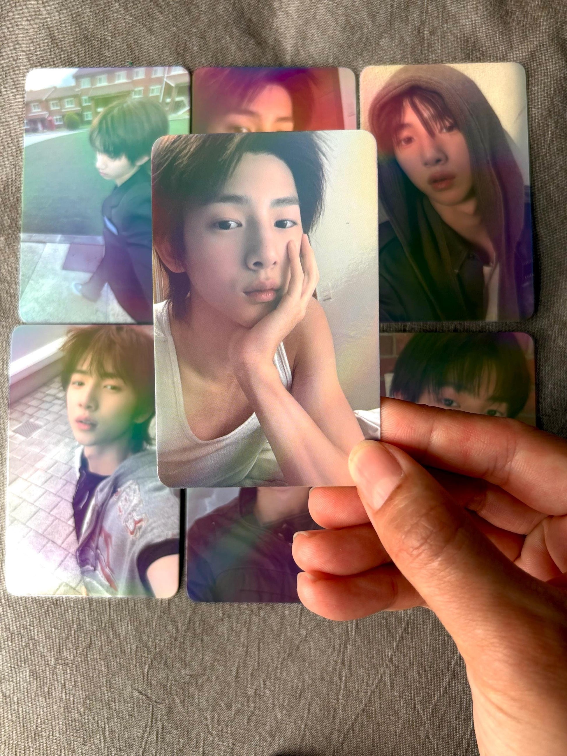 50pc/set juhoon holographic photocards, Kpop merch lomo cards